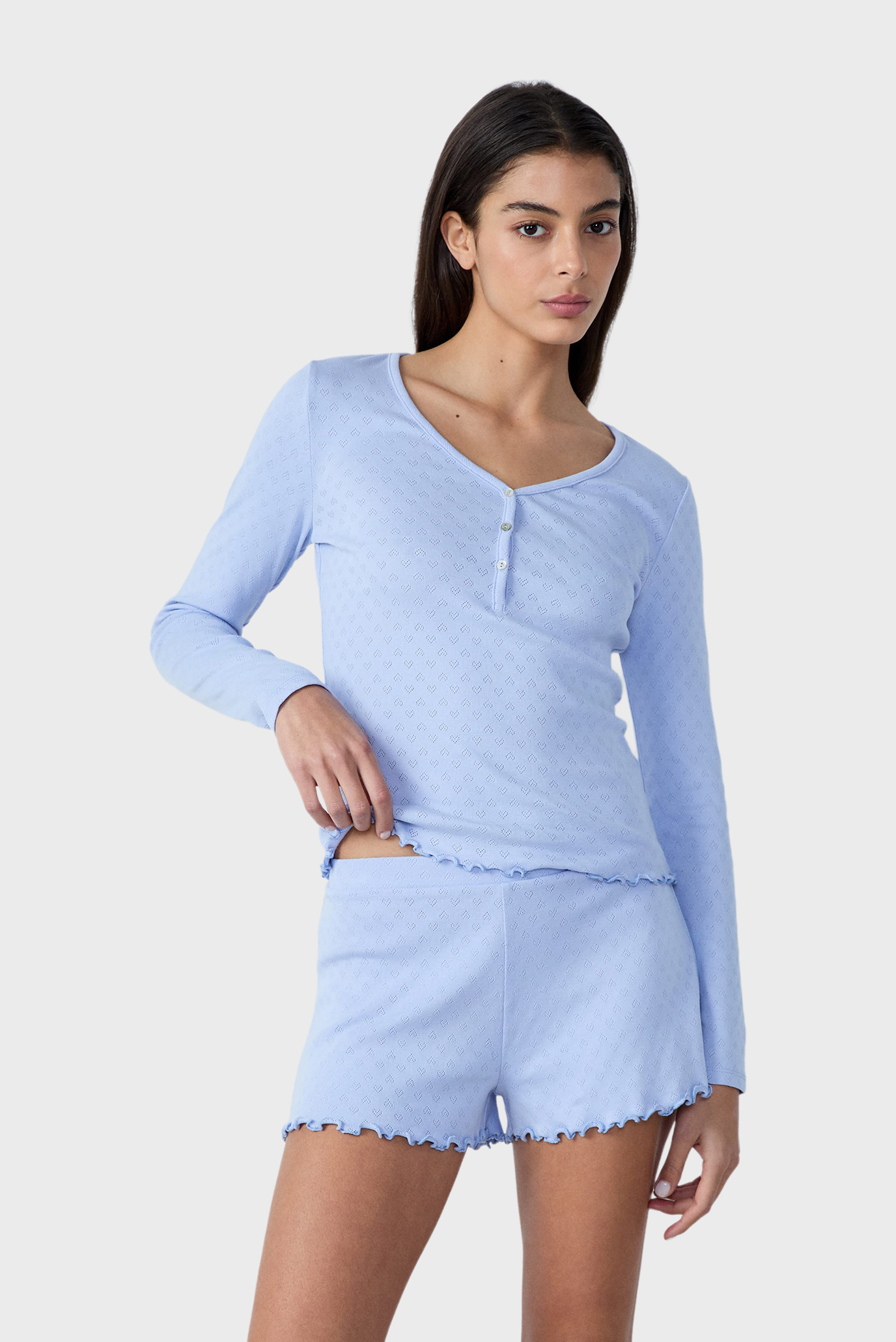 Женские голубые шорты POLLIN Голубой XS Etam 6551060 Женские голубые шорты POLLIN Голубой XS Etam 6551060