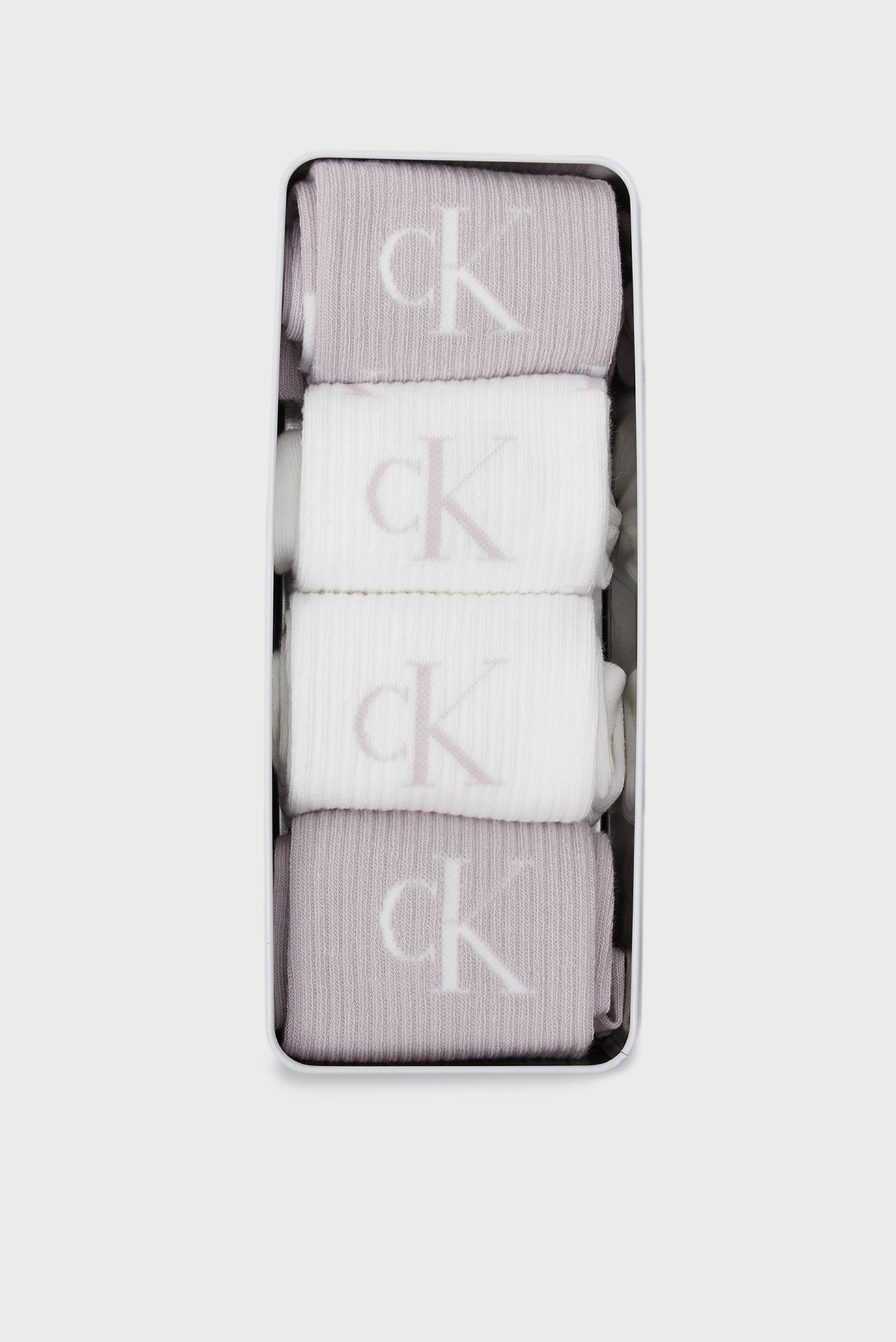 Жіночі шкарпетки (4 пари) CKJ WOMEN SOCK 4P GIFTBOX AOP LOGO 1