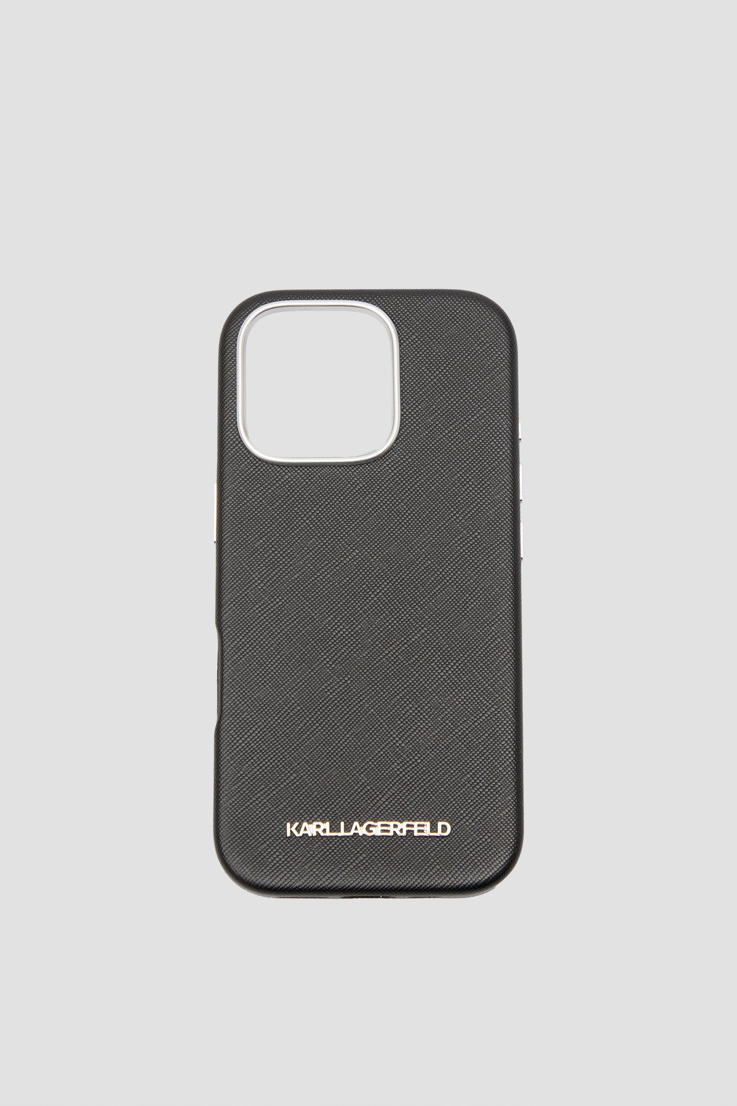 Мужской черный чехол для телефона iPhone 16 Pro Черный ONESIZE Karl Lagerfeld KLHMP16LPSAFWMCK;BLACK Мужской черный чехол для телефона iPhone 16 Pro Черный ONESIZE Karl Lagerfeld KLHMP16LPSAFWMCK;BLACK