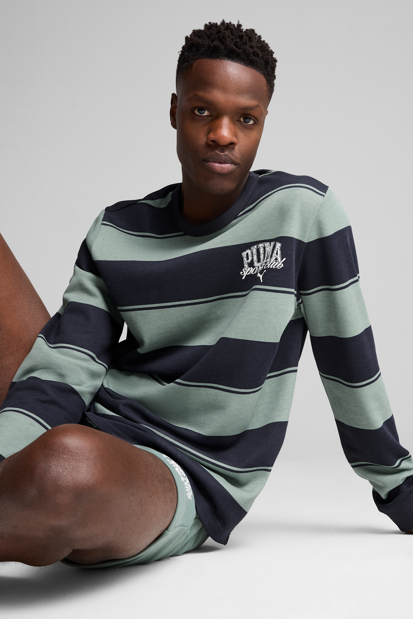 Мужской свитшот в полоску PUMA Class Striped Crew Men 1