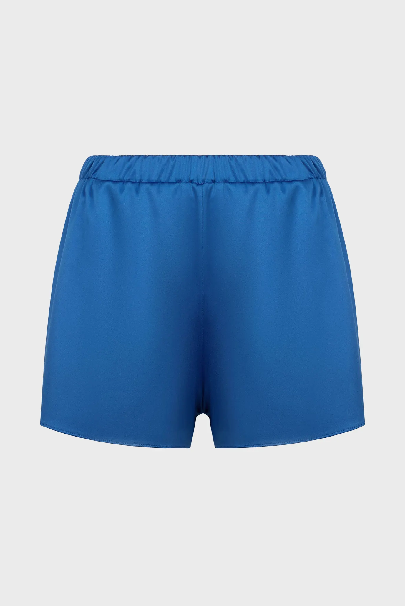 Женская синяя пижама (топ, шорты) 4