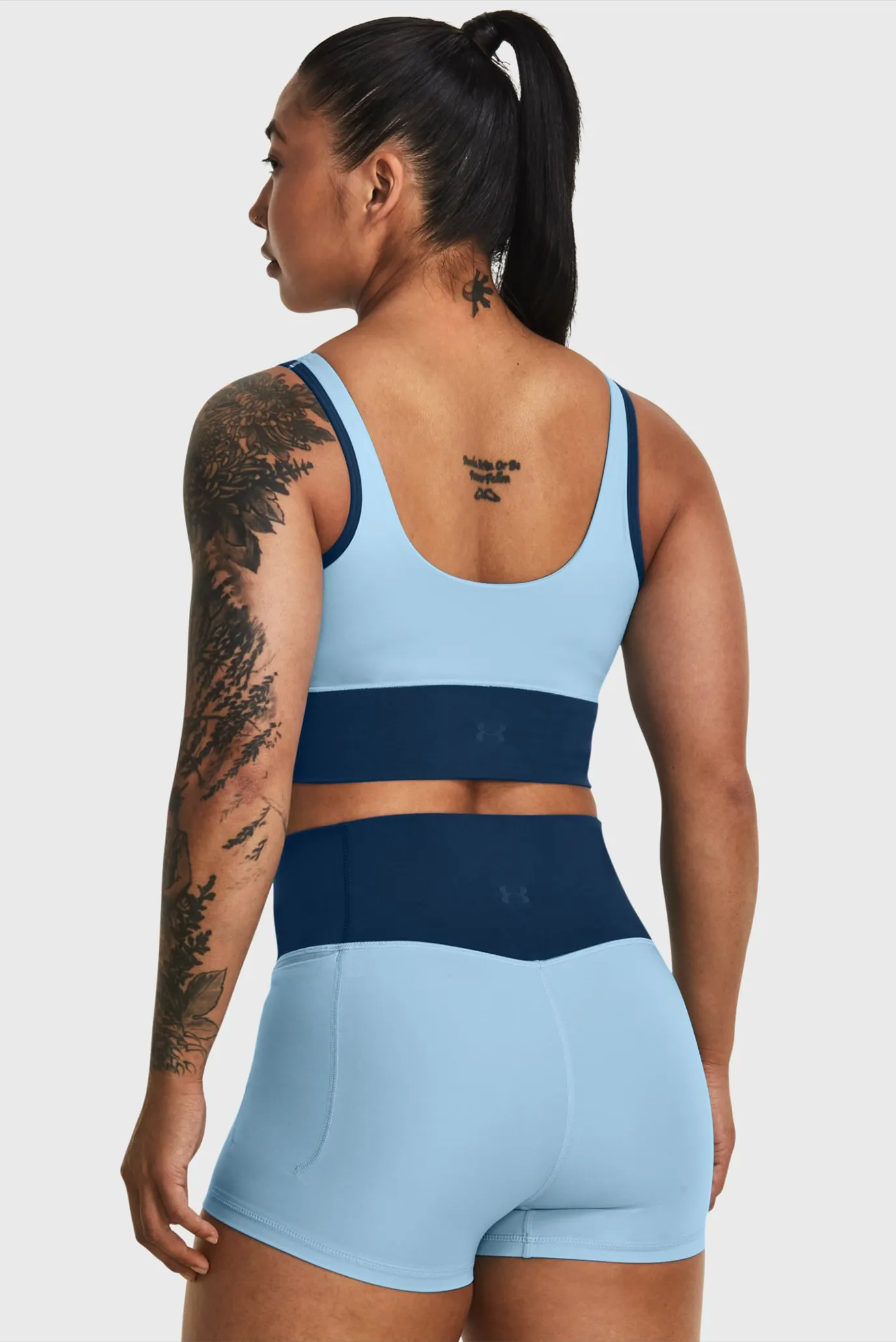 Жіночий блакитний топ Meridian Fitted Crop Tank 3