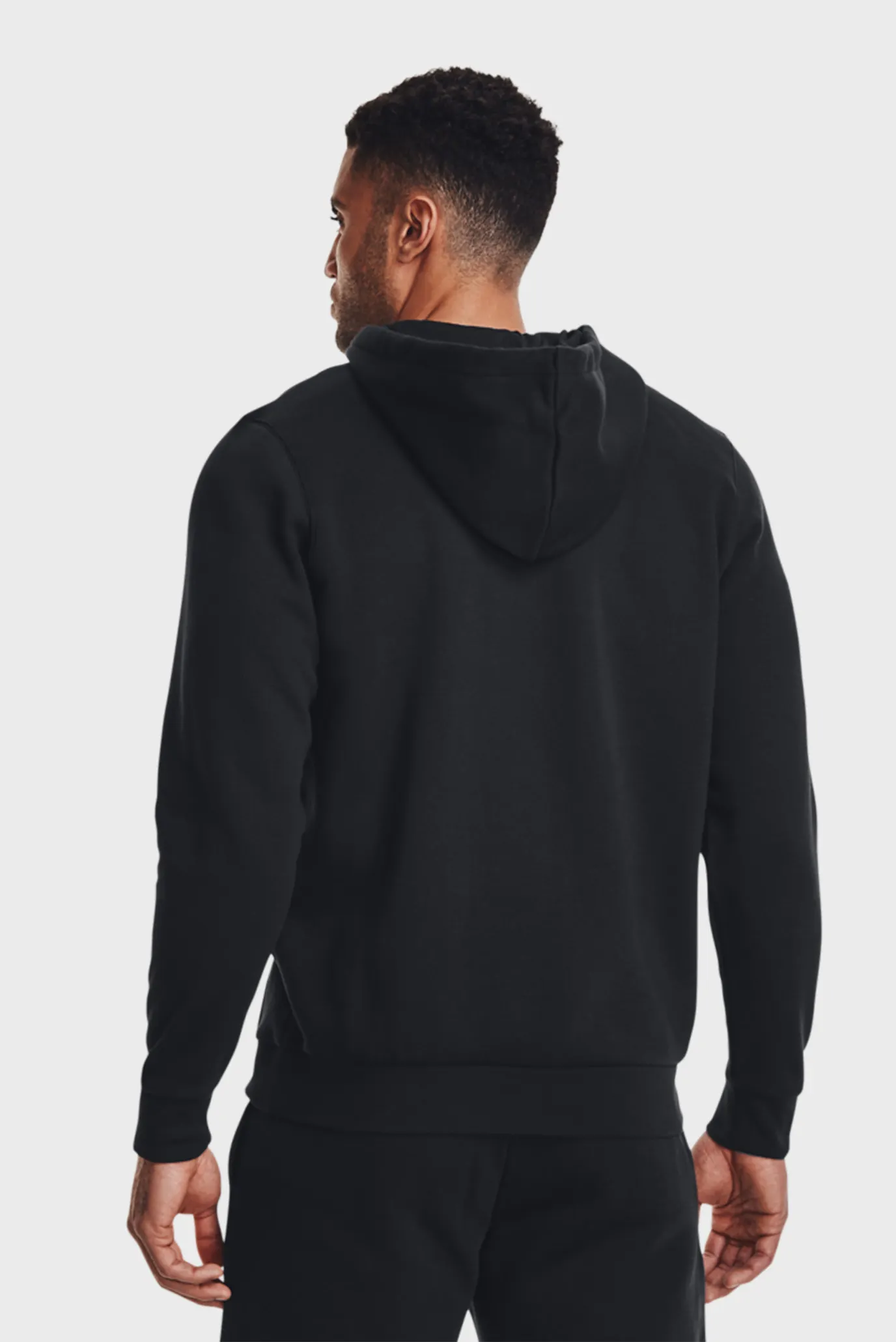 Чоловіче чорне худі UA Essential Fleece FZ 3