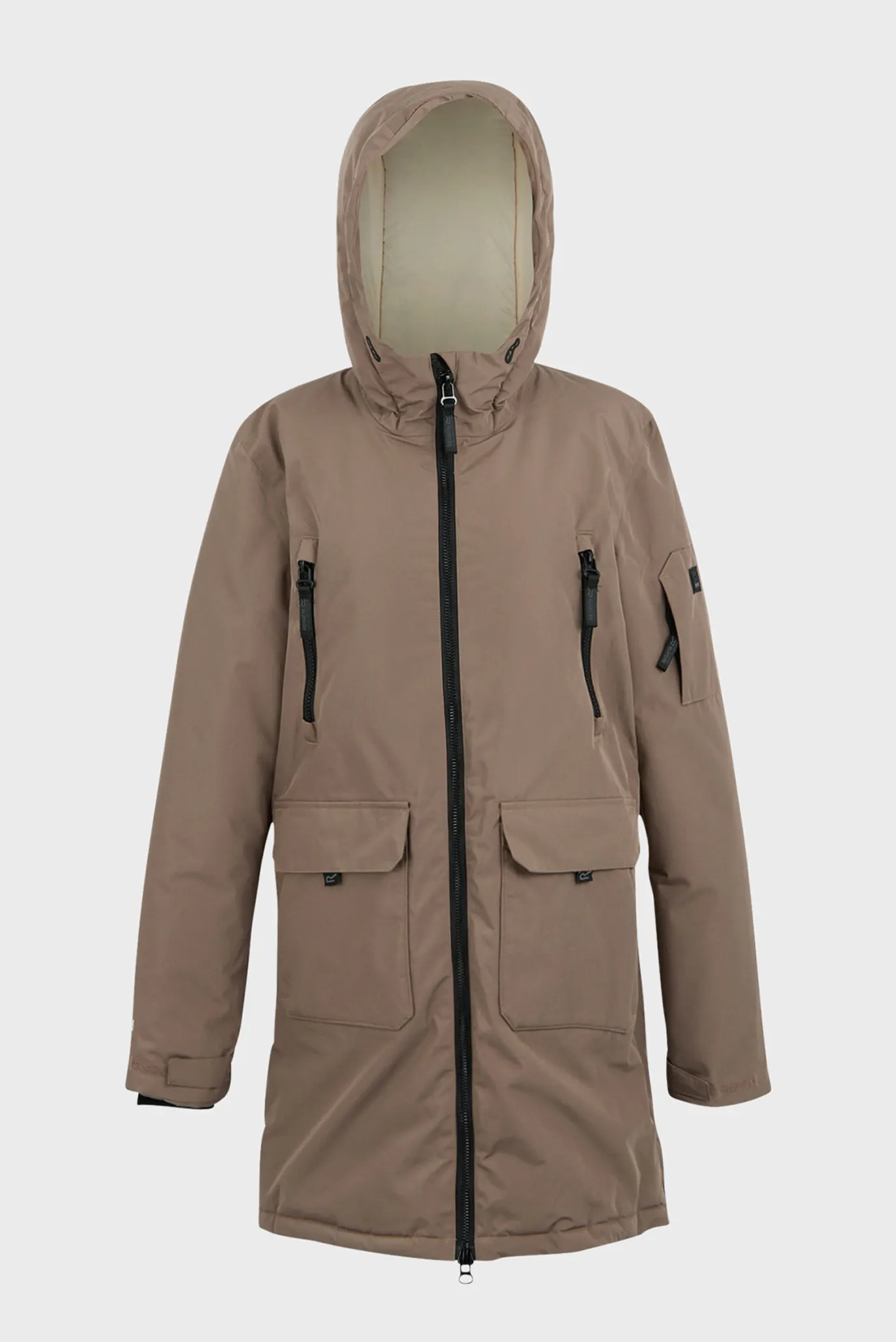 Женская коричневая парка 7
