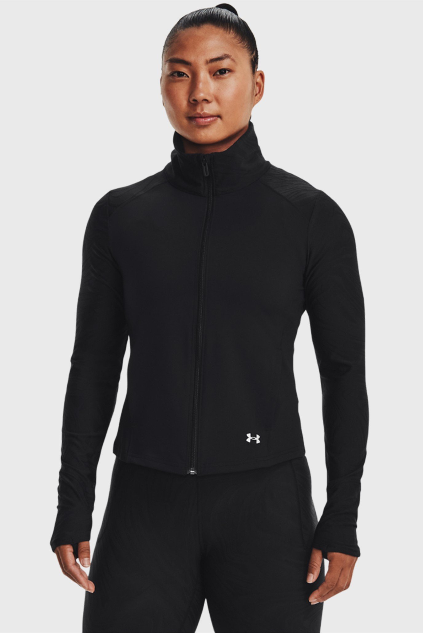 Жіноча чорна спортивна кофта UA Meridian Jacket Novelty 1