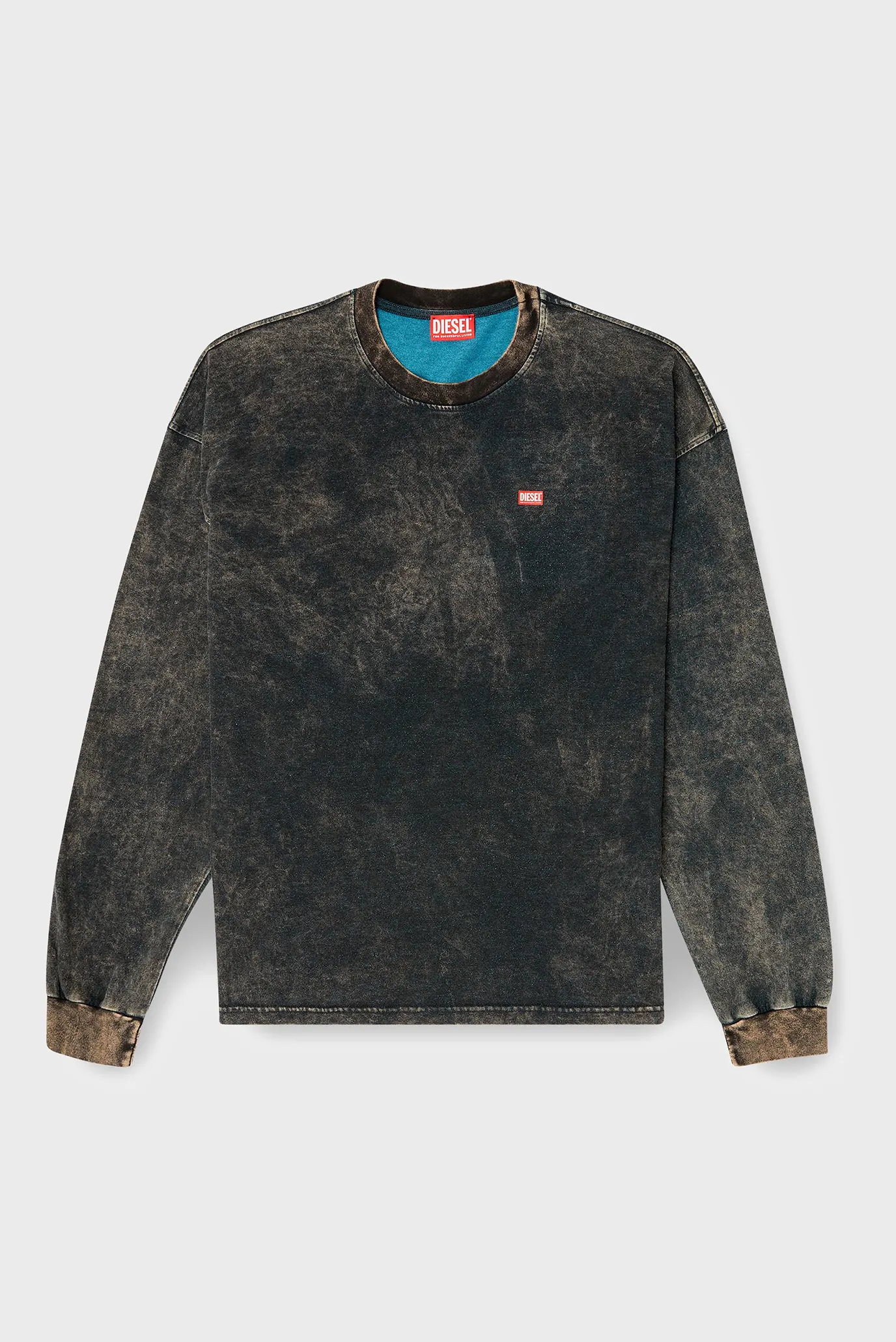 Мужской темно-синий лонгслив T-BOXT-LS-T3 4