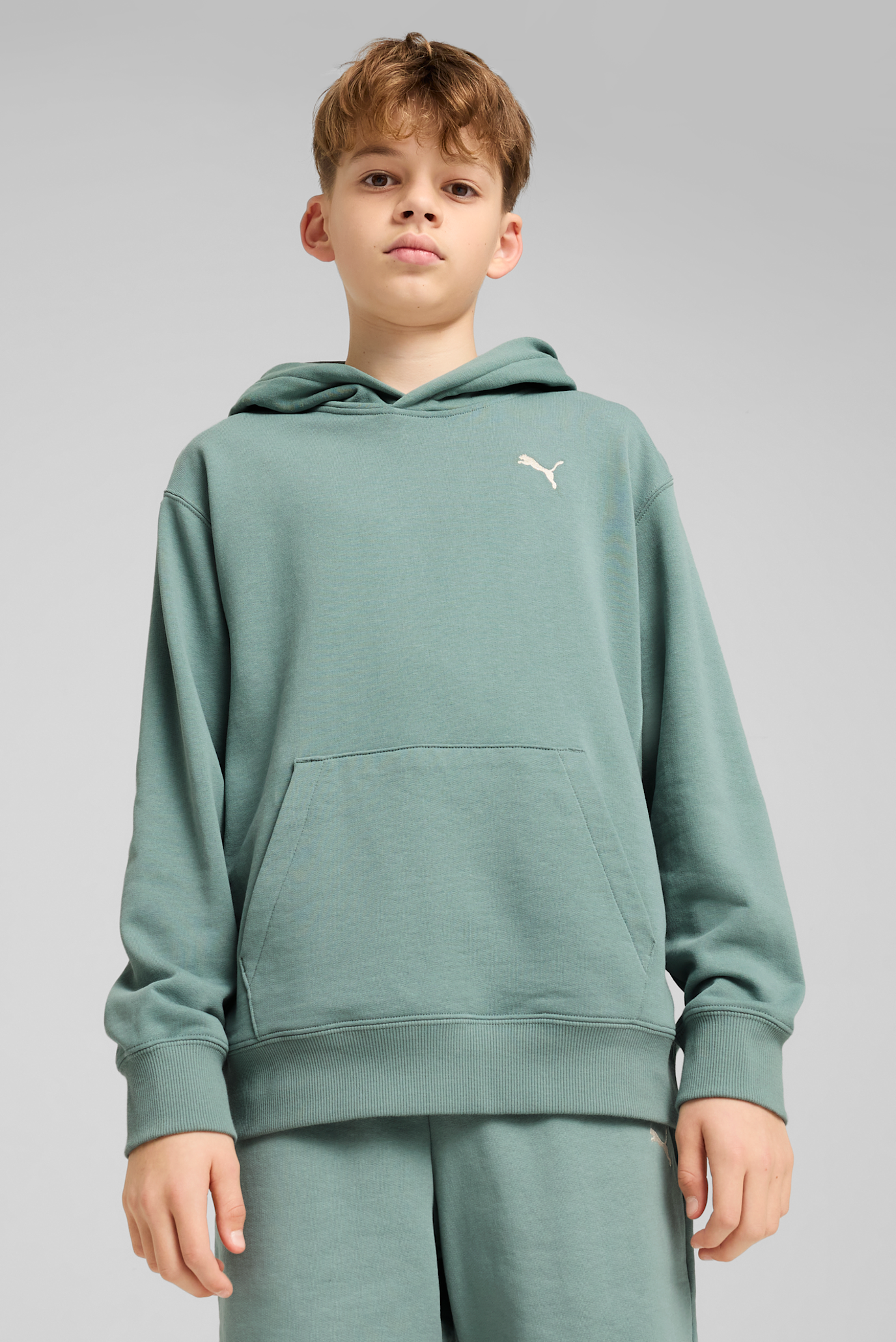 Детское мятное худи Wardrobe Essentials Relaxed Hoodie Youth 1