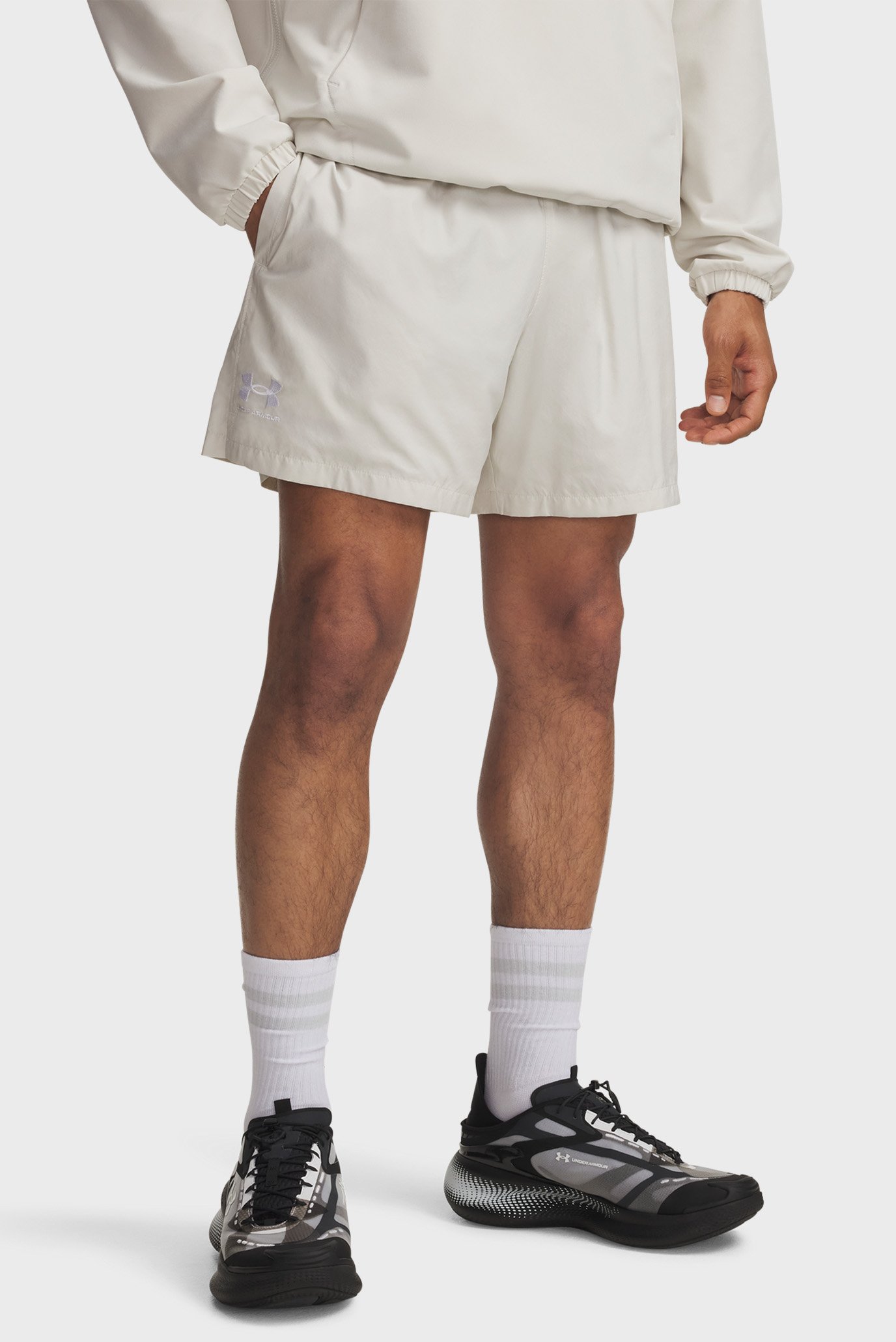 Мужские белые шорты UA Icon Volley Short Белый XXL Under Armour 1377191-110 Мужские белые шорты UA Icon Volley Short Белый XXL Under Armour 1377191-110