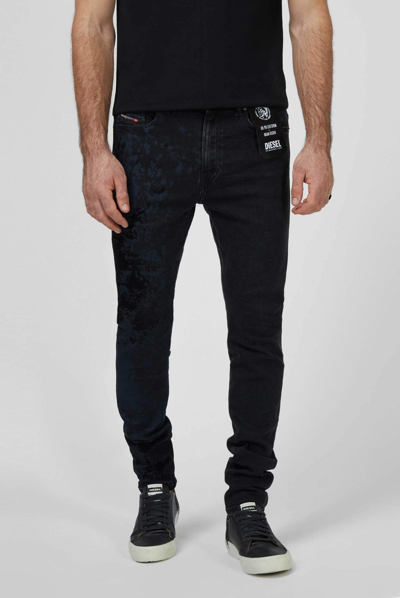 Чоловічі чорні джинси D-AMNY-Y-SP2 1