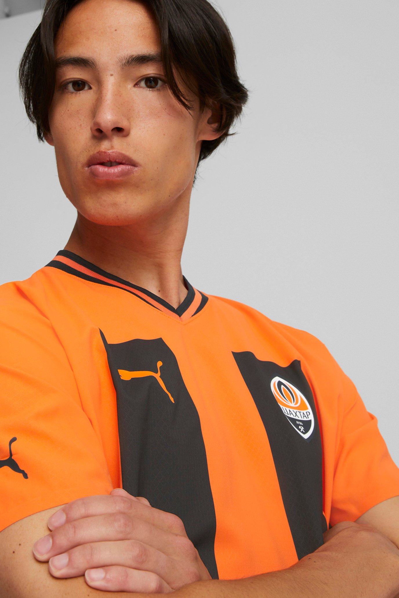 Чоловіча помаранчева футболка FC Shakhtar Donetsk Home 22/23 Promo Jersey Men 1