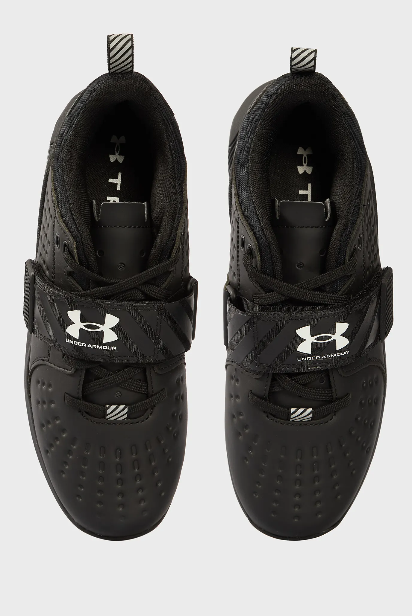 Чорні шкіряні кросівки UA Reign Lifter 4