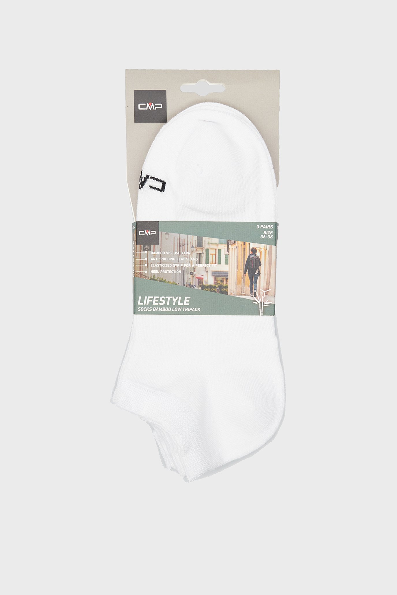 Жіночі білі шкарпетки (3 пари) 1