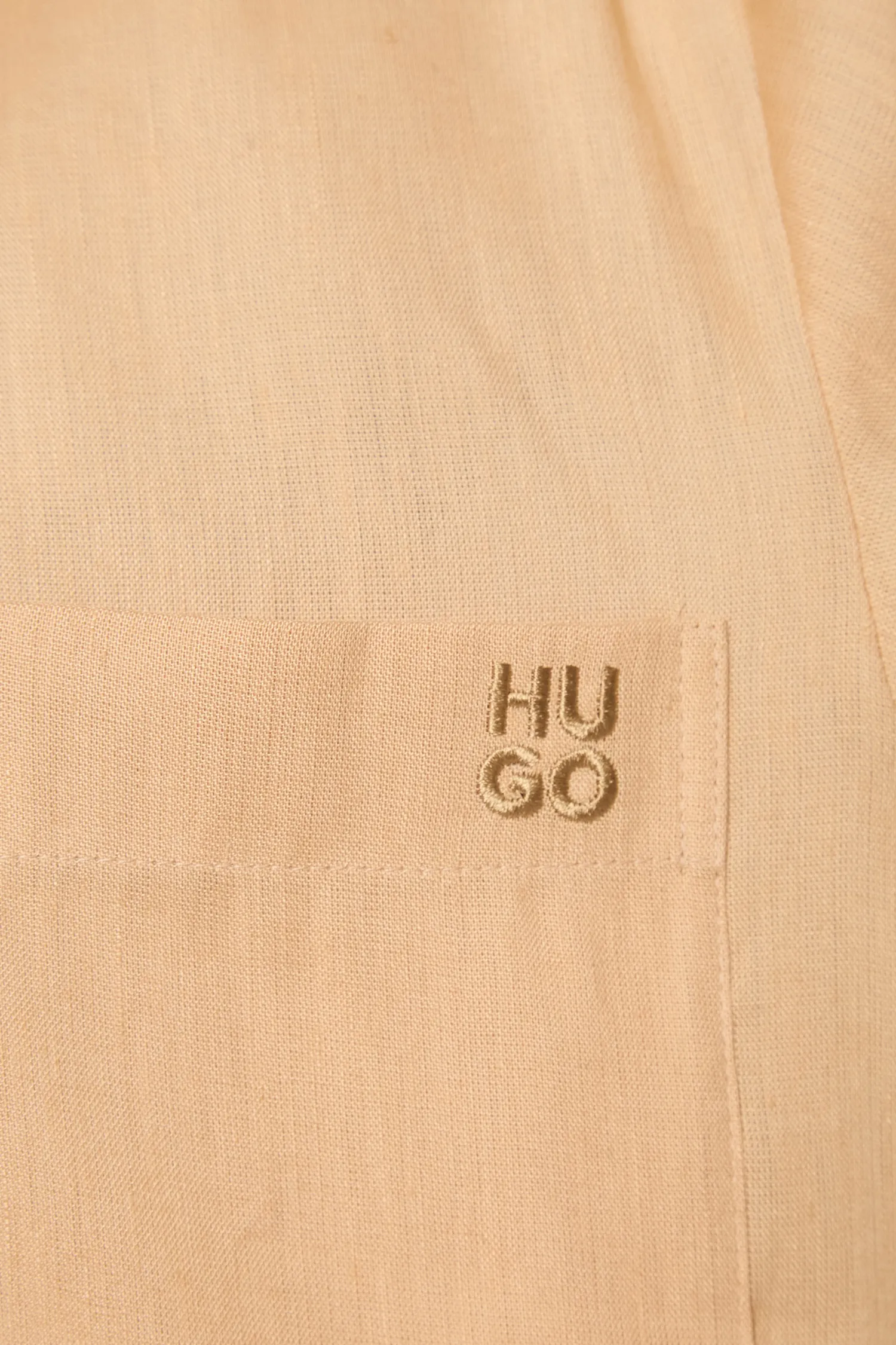 Жіноча персикова лляна сорочка 3