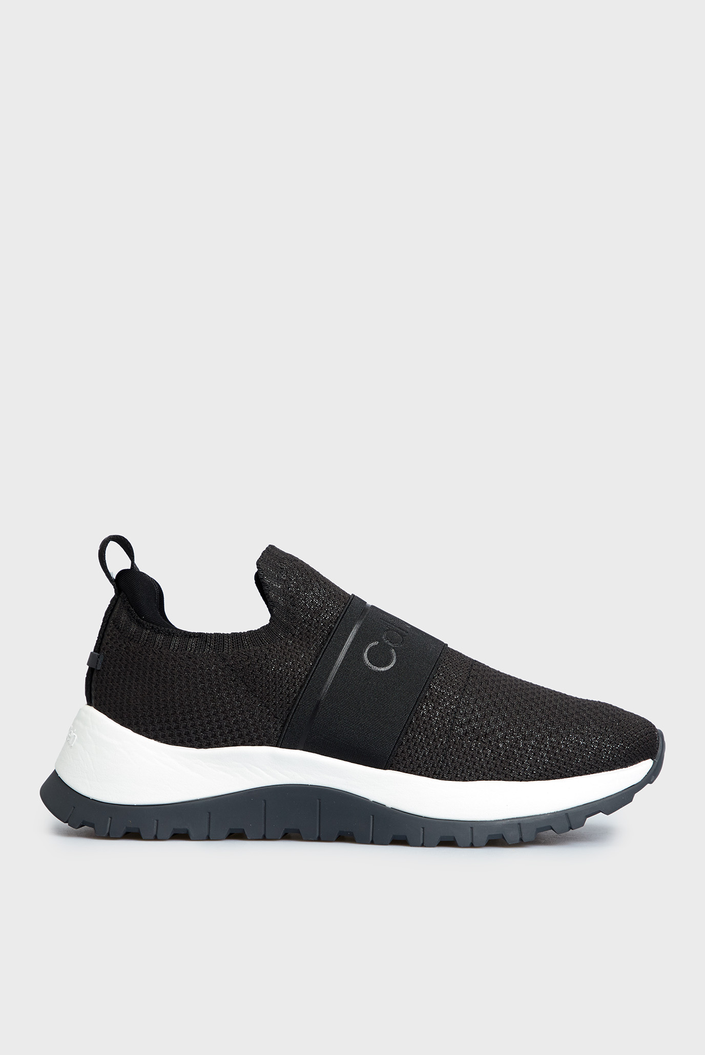 Женские черные кроссовки KNIT RUNNER SLIP ON 1