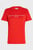 Женская красная футболка REG CORP LOGO C-NK SS
