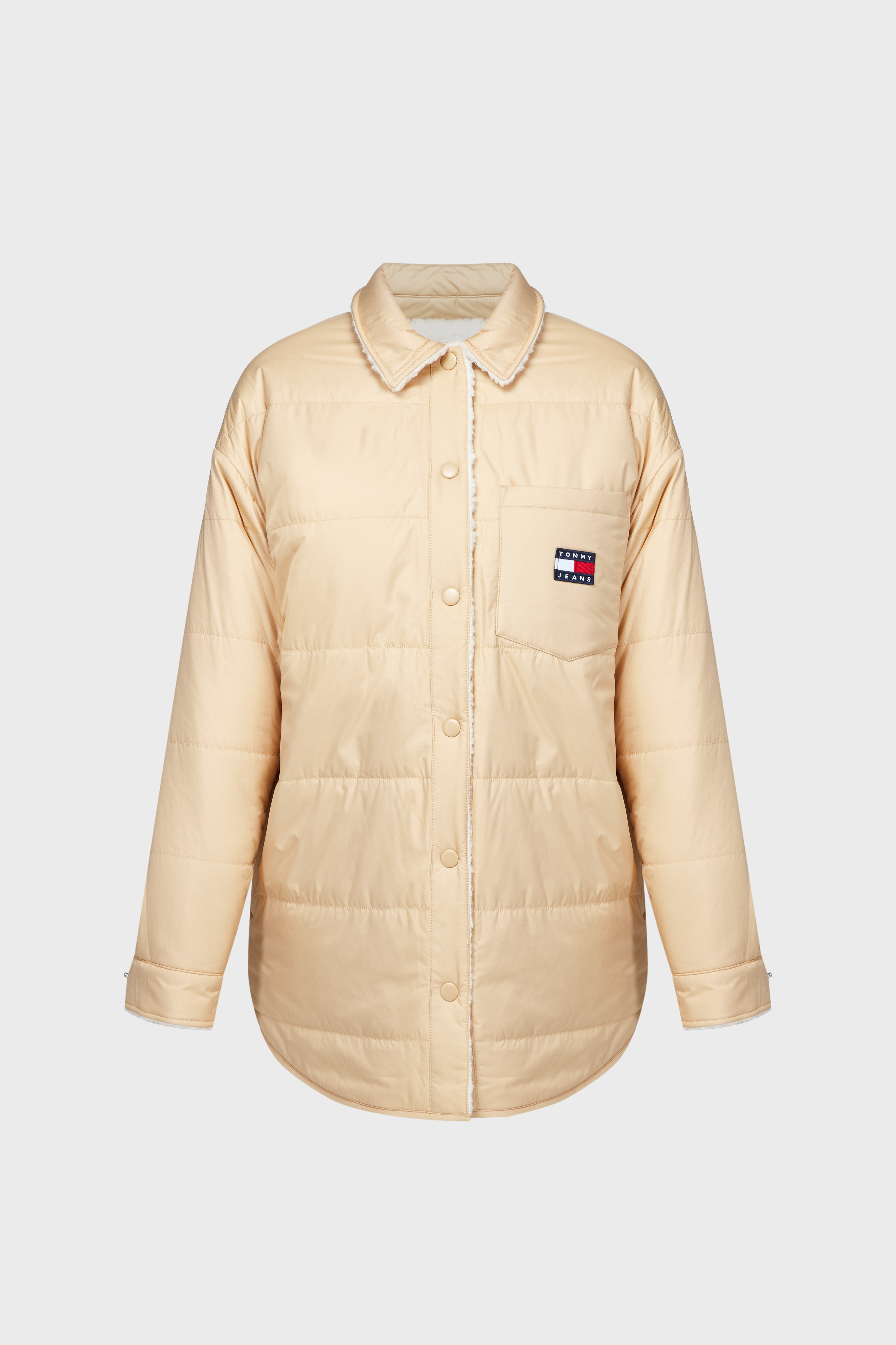 Женская двусторонняя рубашка-пальто TJW REVERSIBLE SHERPA SHACKET 1