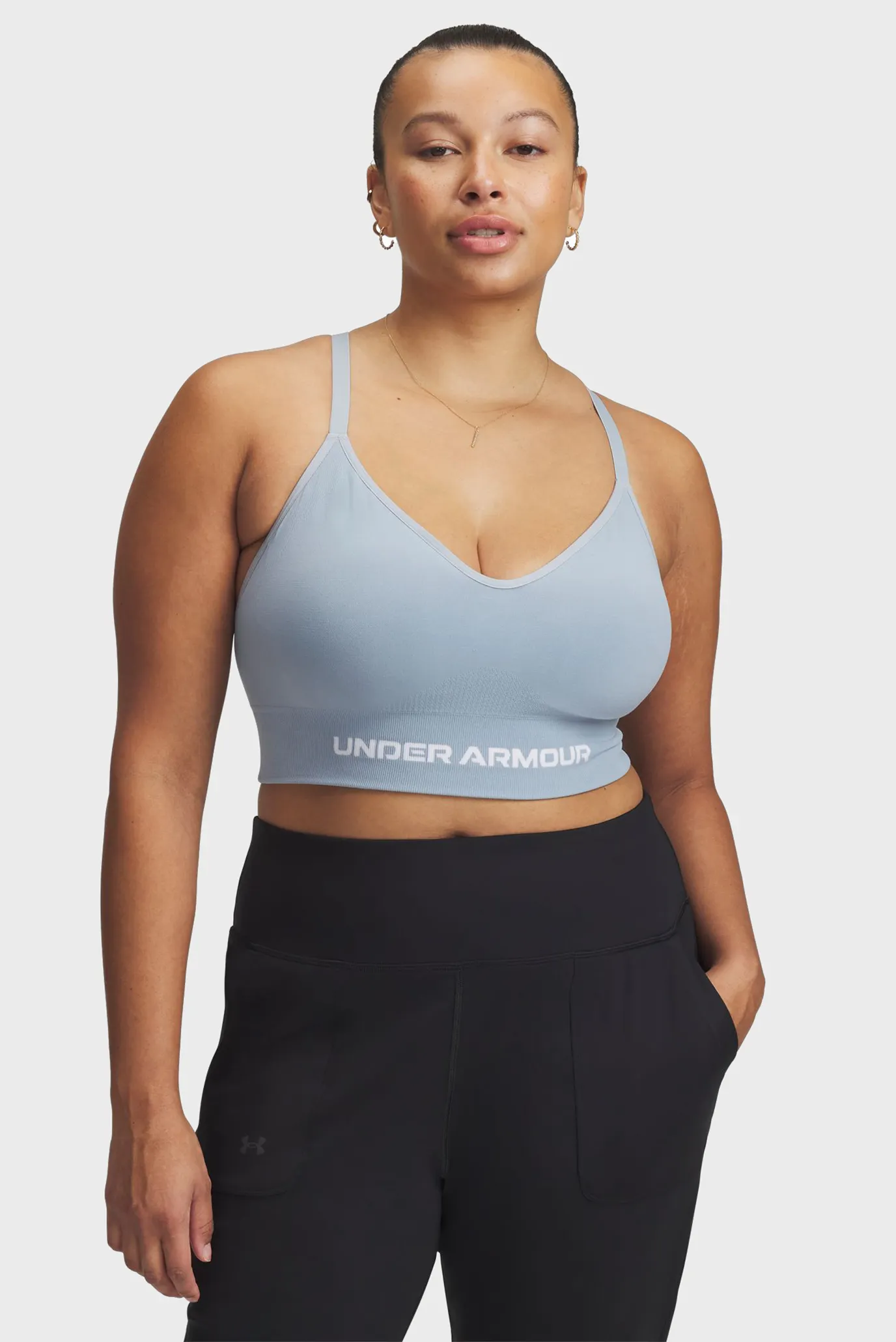 Жіночий блакитний топ Vanish Seamless Low Bra 4