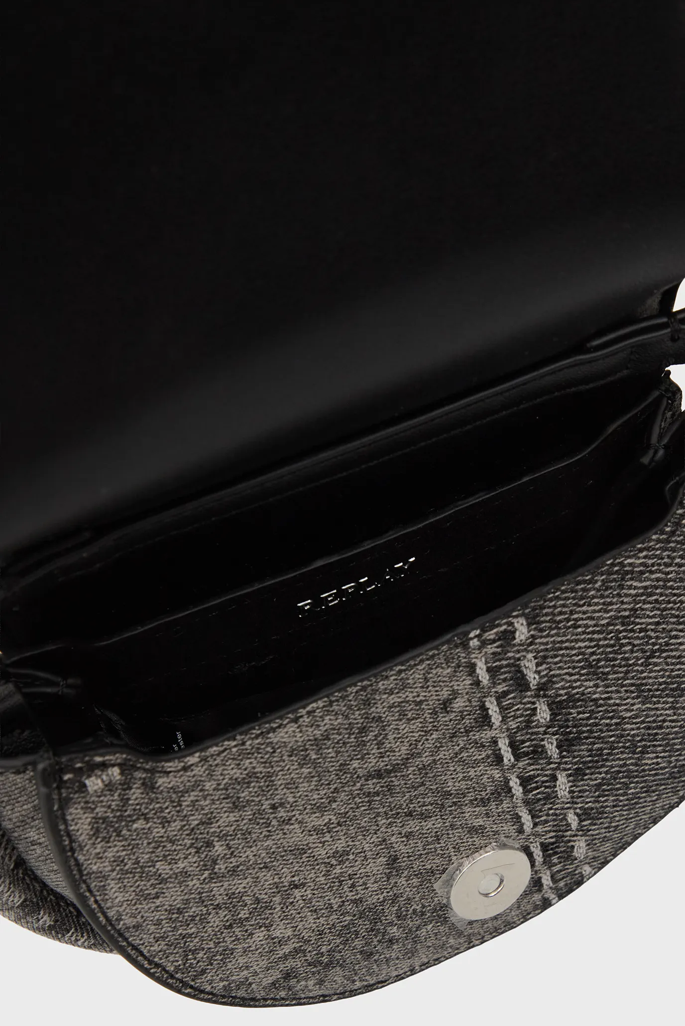 Жіноча темно-сіра джинсова сумка 5
