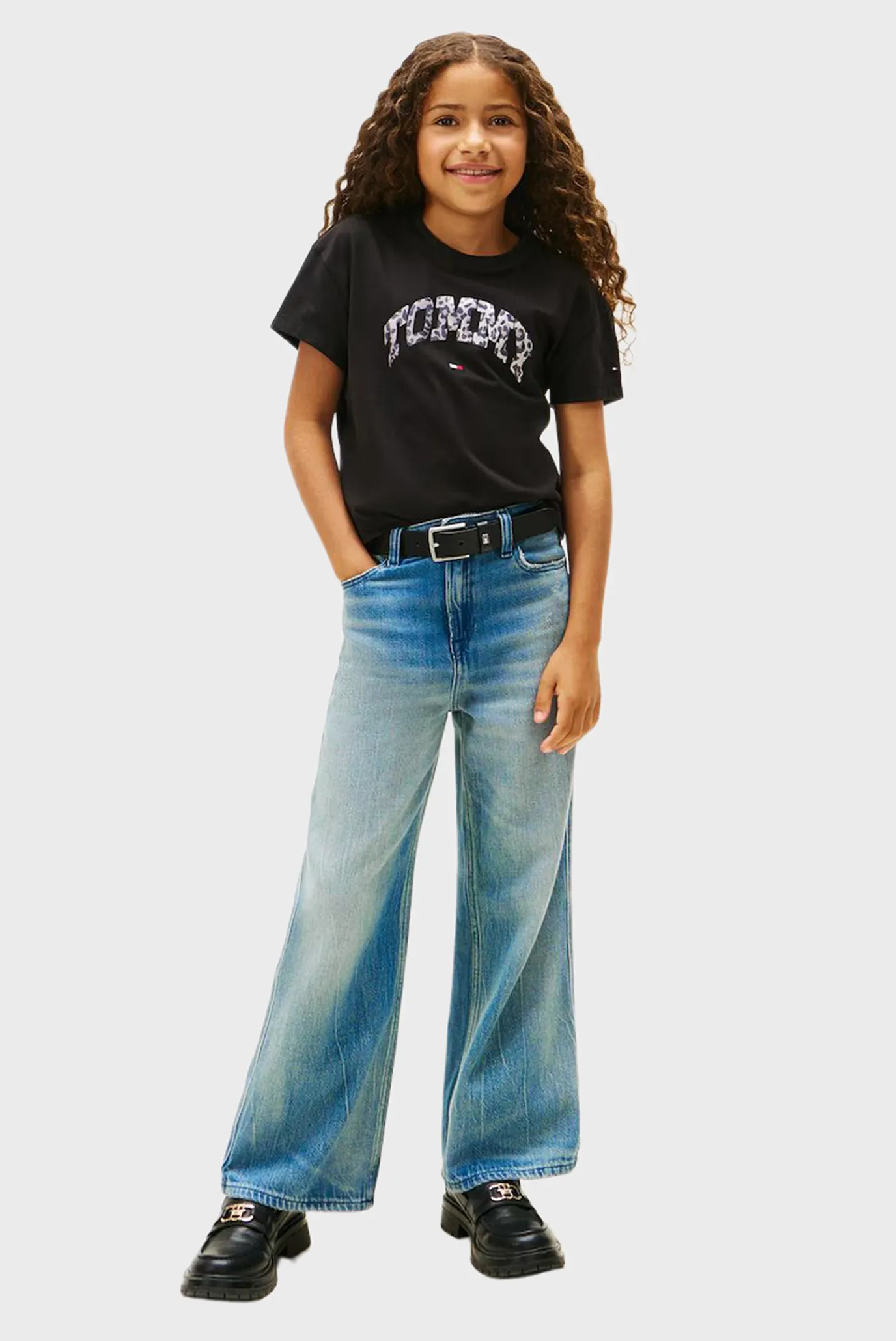 Дитяча чорна футболка VARSITY 2