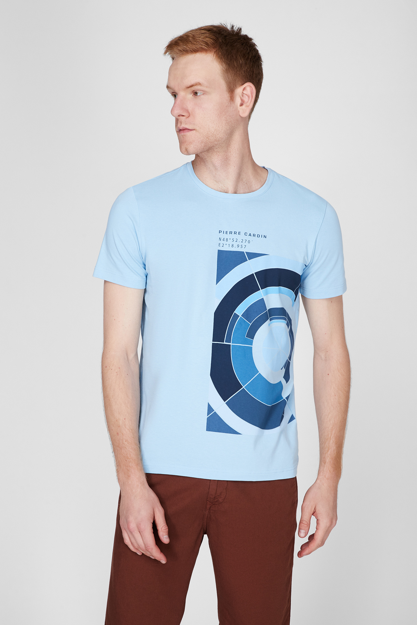 Чоловіча блакитна футболка 1