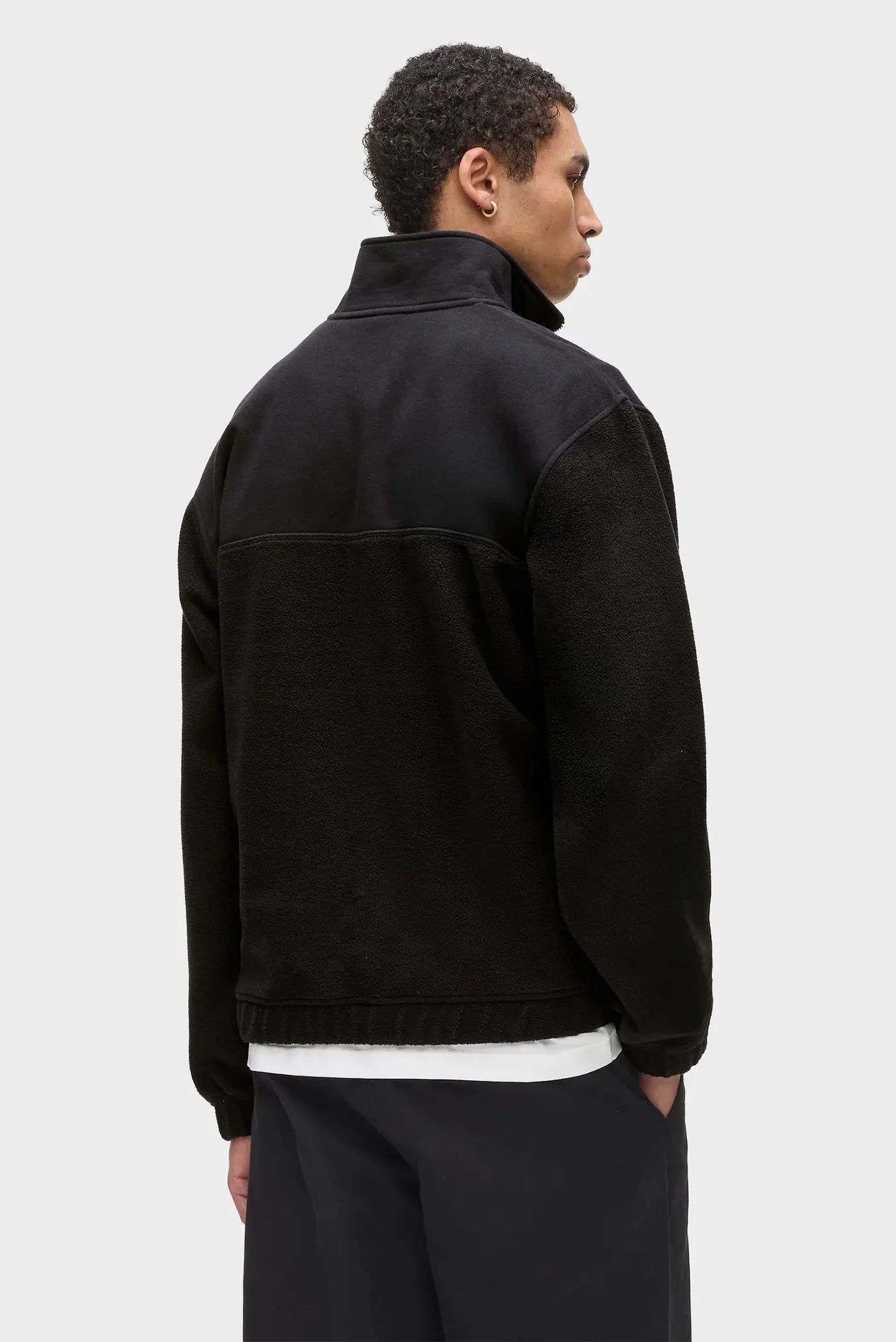 Мужская черная спортивная кофта reg polar fleece 3