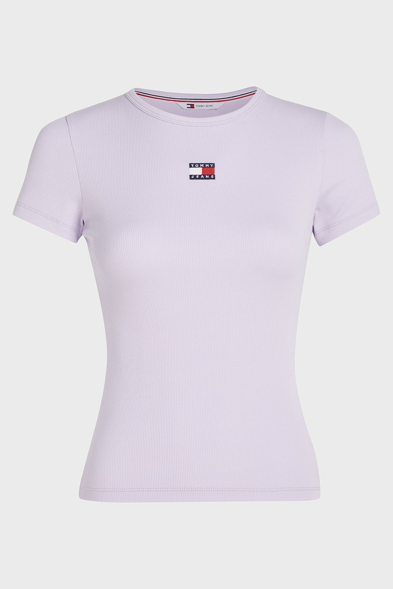 Женская сиреневая футболка TJW SLIM BADGE RIB TEE 1
