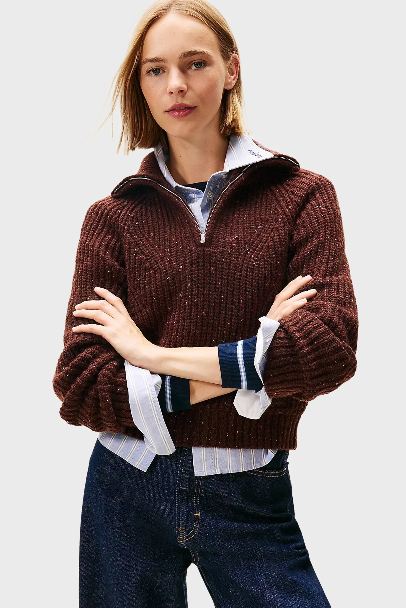 Женская коричневая кофта NEP 1