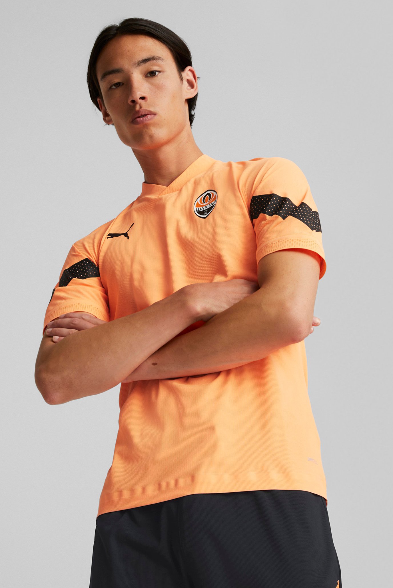 Чоловіча помаранчева футболка FC Shakhtar Donetsk Football Pro Training Jersey Men 1