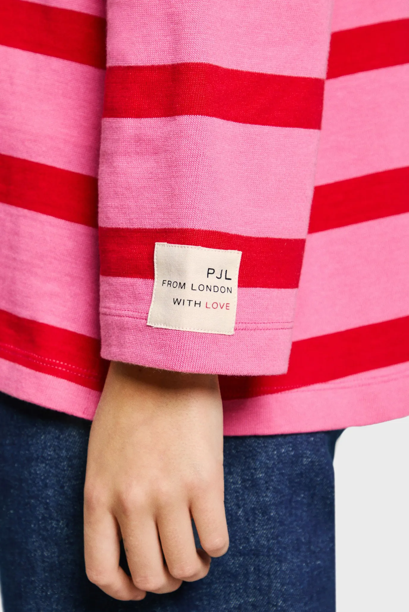 Женское розовое поло в полоску RHONDA 6