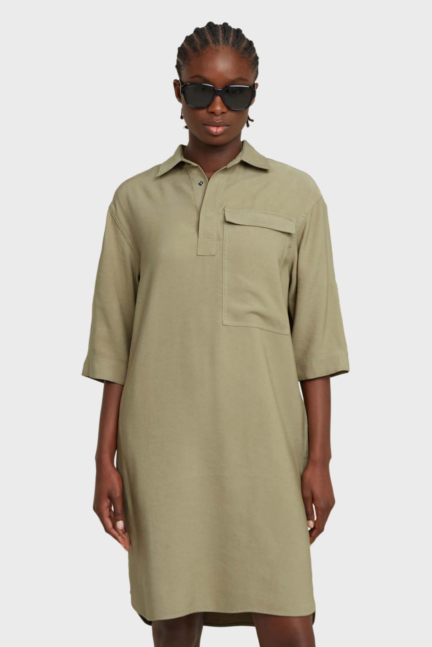 Женское оливковое платье Shirt Оливковый M G-Star RAW D26022,D714 Женское оливковое платье Shirt Оливковый M G-Star RAW D26022,D714