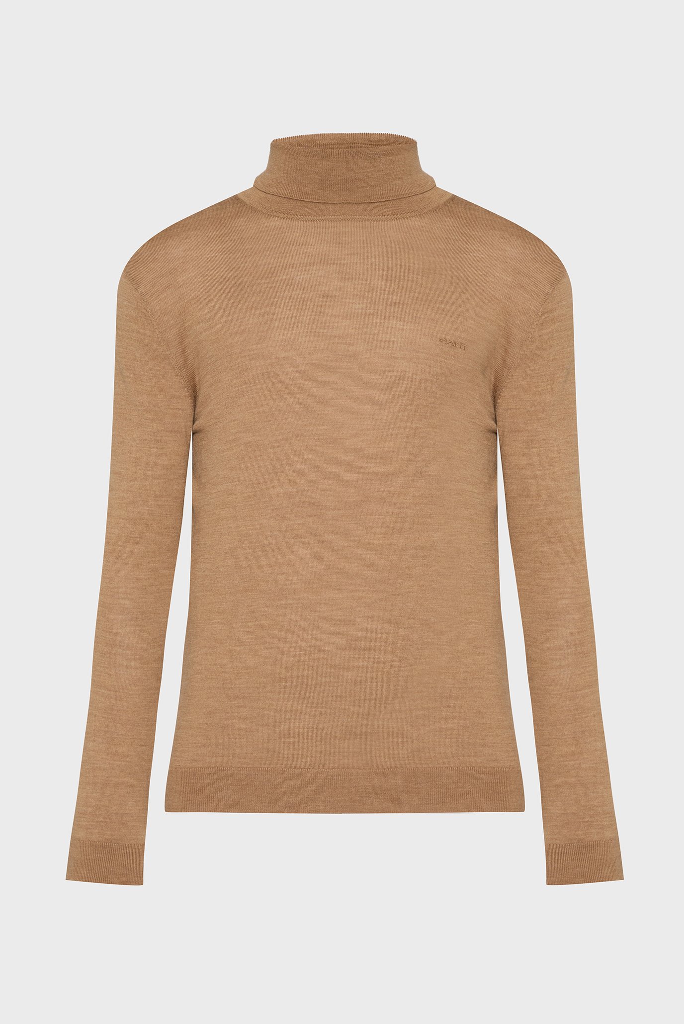 Чоловічий коричневий вовняний гольф EXTRAFINE MERINO WOOL TURTLENECK 1