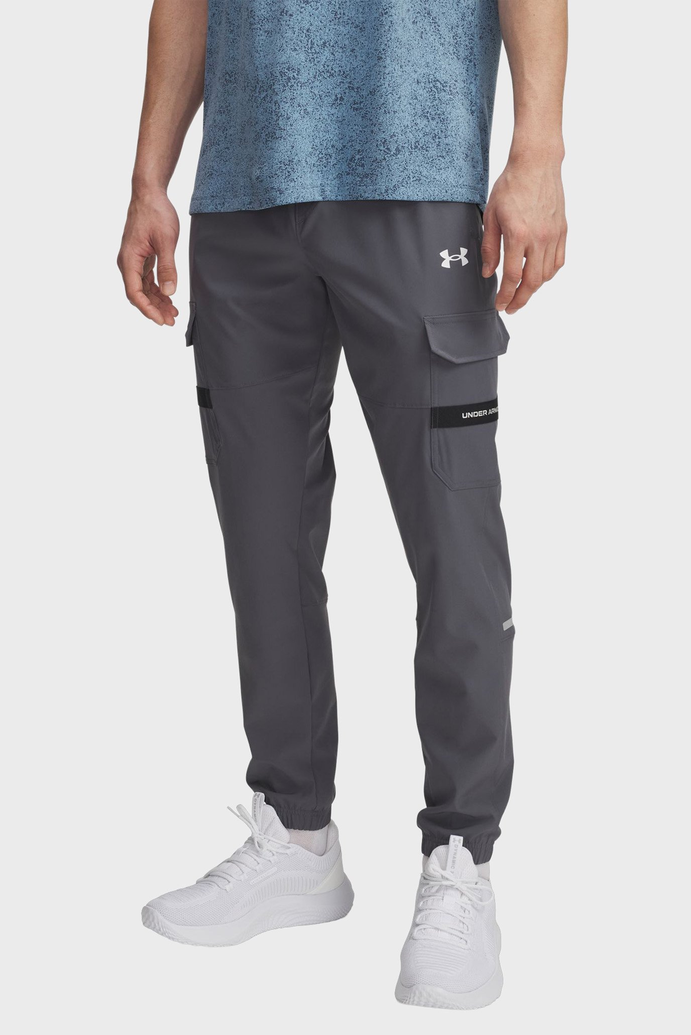 Мужские серые спортивные брюки UA Tech Utility Woven Pant Серый XL Under Armour 6004966-025 Мужские серые спортивные брюки UA Tech Utility Woven Pant Серый XL Under Armour 6004966-025