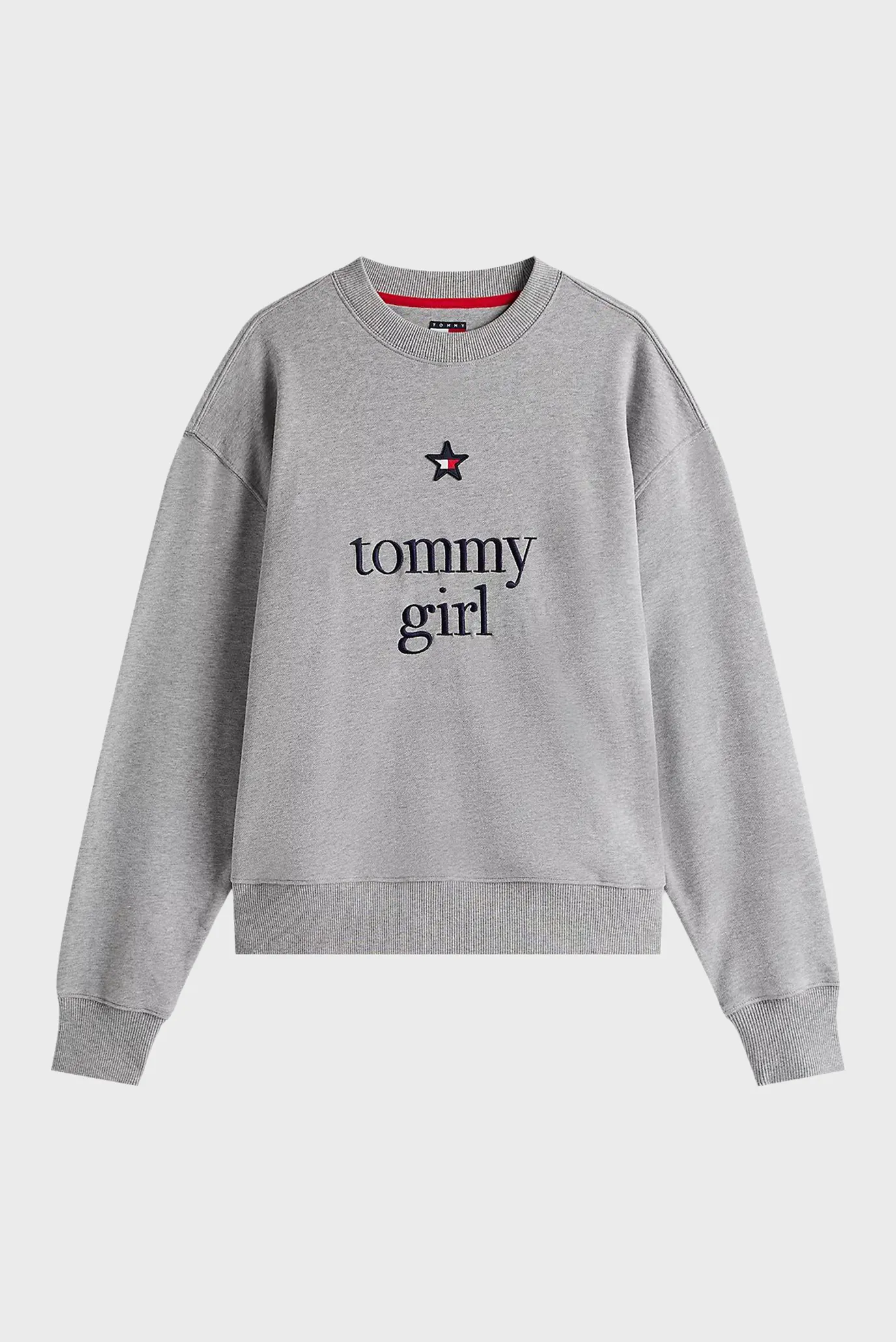 Женский серый свитшот TOMMY GIRL 5
