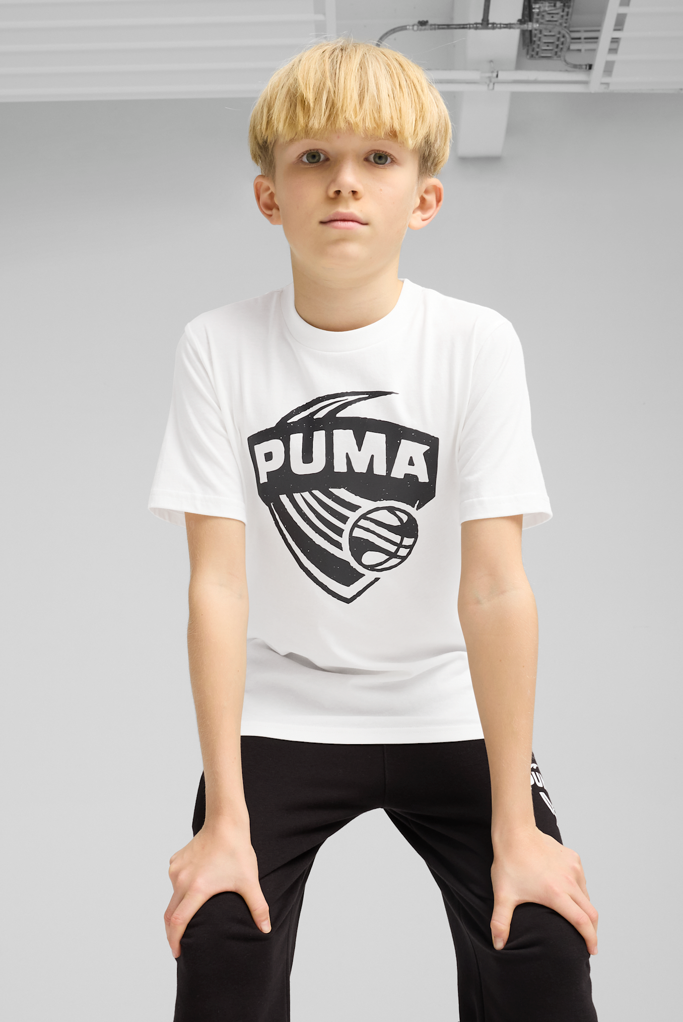 Детская белая футболка Posterize Basketball Tee I Youth 1