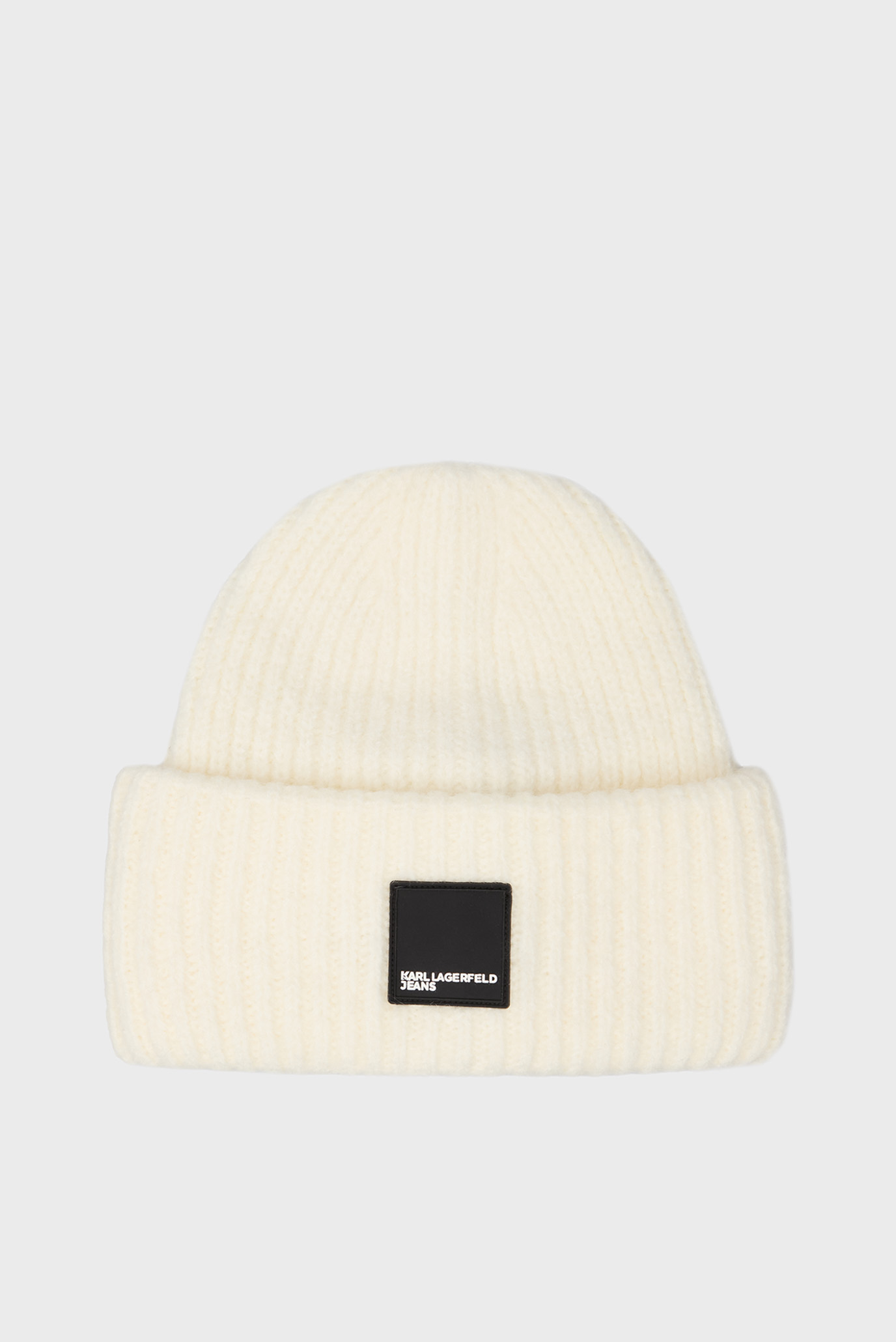 Чоловіча біла шапка box logo beanie 1