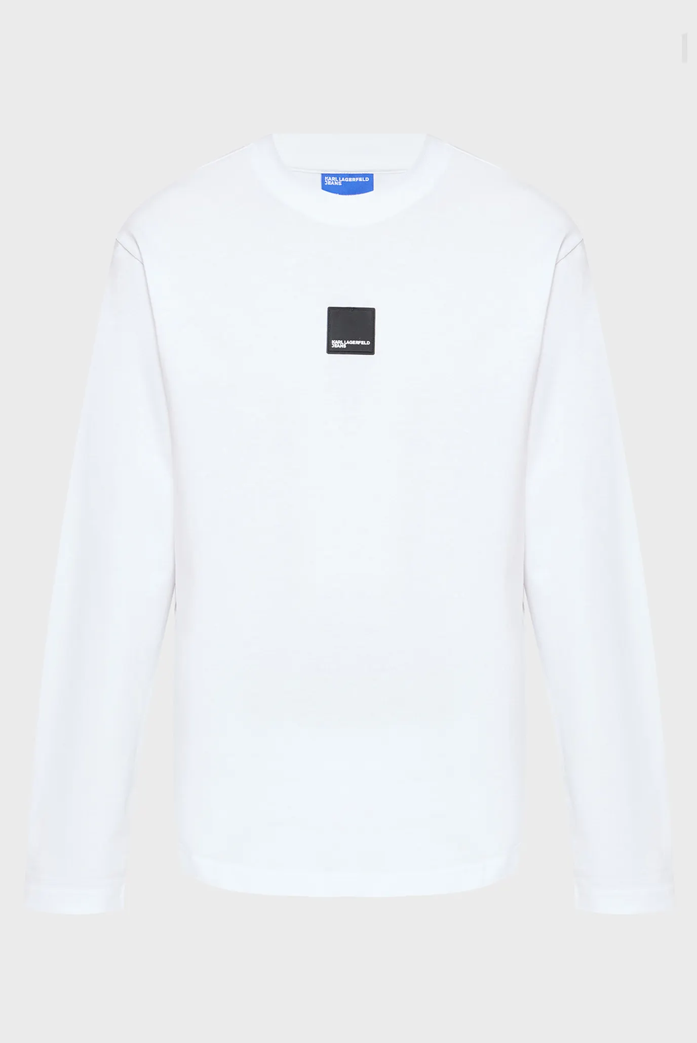 Мужской белый лонгслив 1