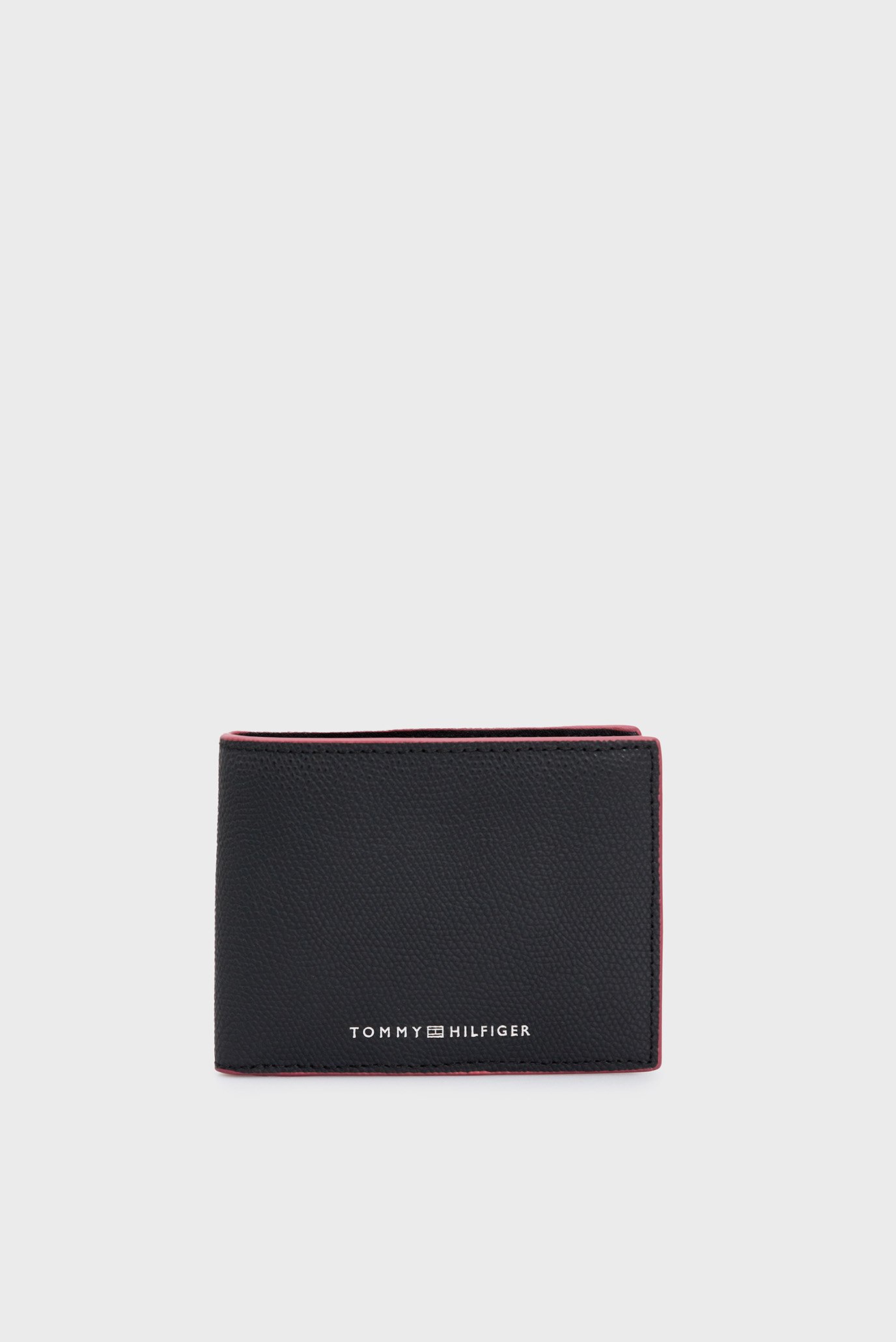 Мужской черный кожаный кошелек TH STRUC LEATHER MINI CC WALLET 1