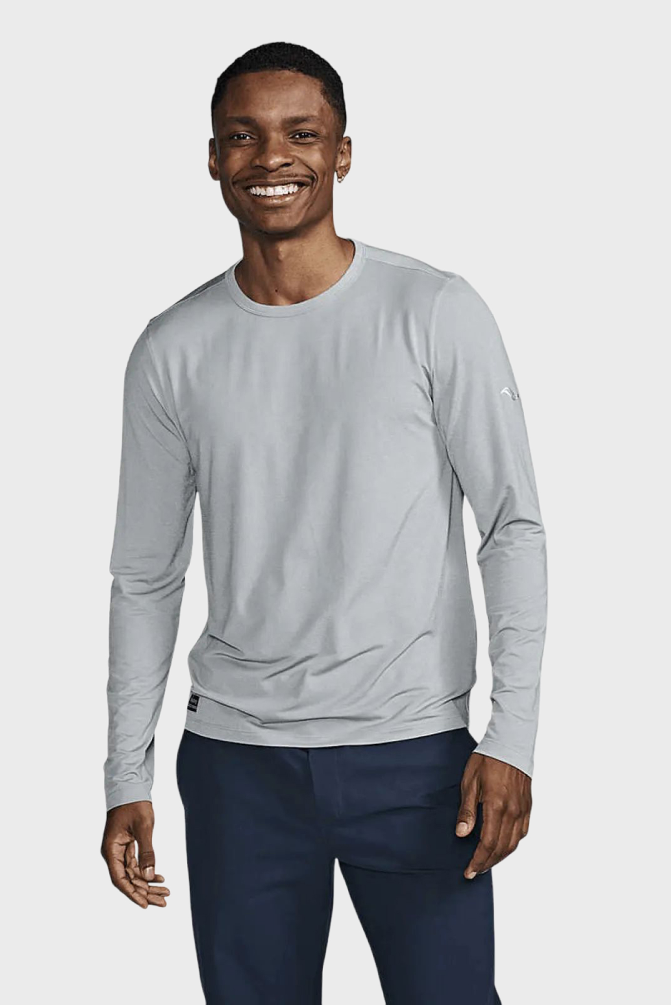 Мужской серый лонгслив STOPWATCH LONG SLEEVE Серый M Saucony SAM800379-LGH Мужской серый лонгслив STOPWATCH LONG SLEEVE Серый M Saucony SAM800379-LGH