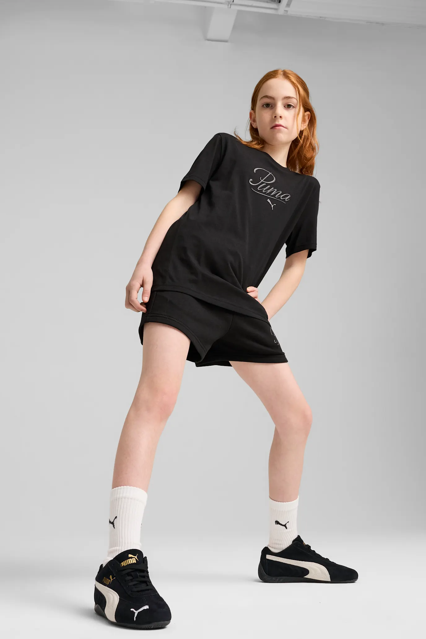 Дитячі чорні шорти Essentials Script Shorts Youth 2