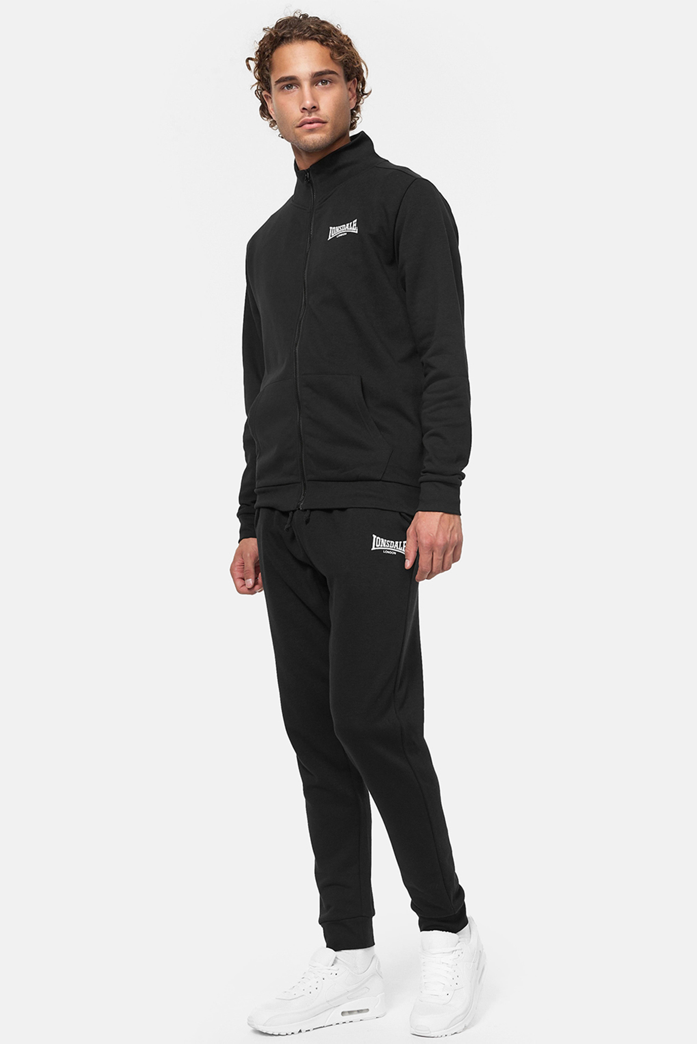 Мужской черный спортивный костюм (кофта, брюки) BOGNIBRAE 1