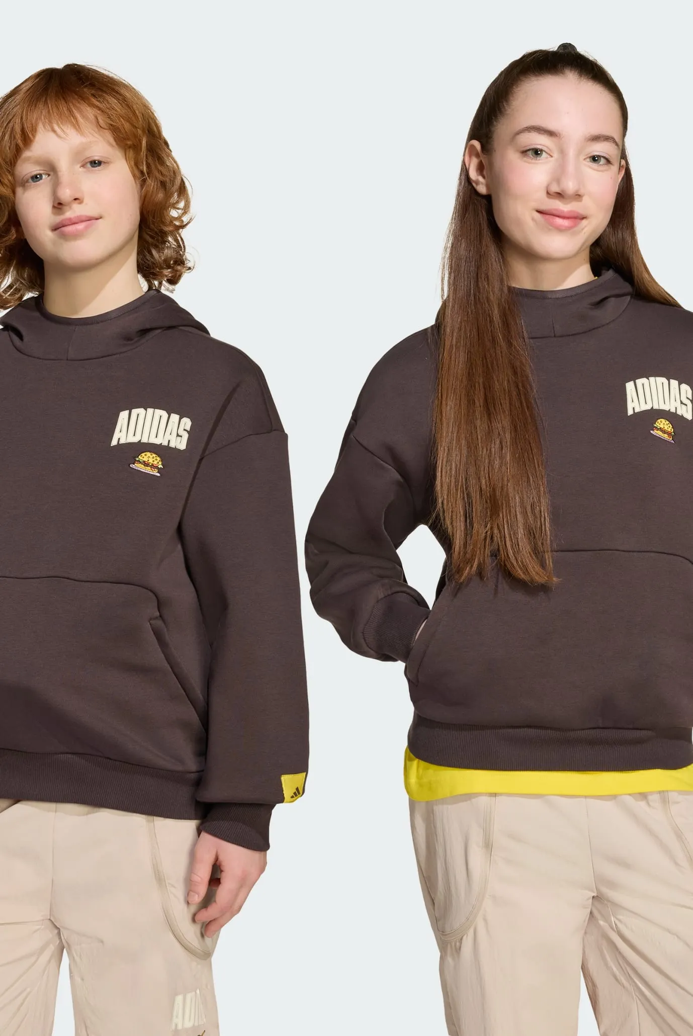 Дитяче коричневе худі adidas The Simpsons Sweat Kids 2