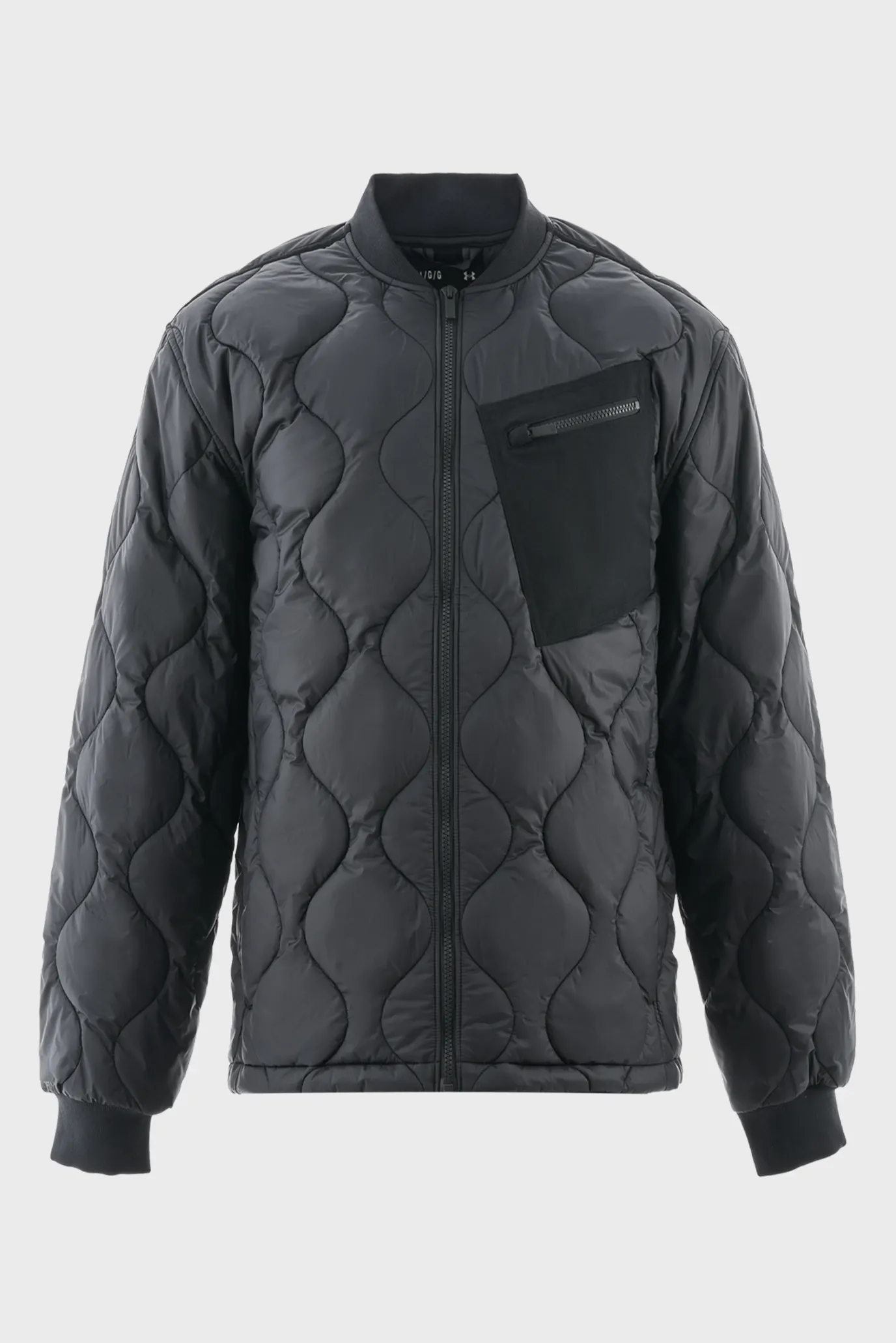 Чоловічий чорний бомбер UA Heritage Jkt 7