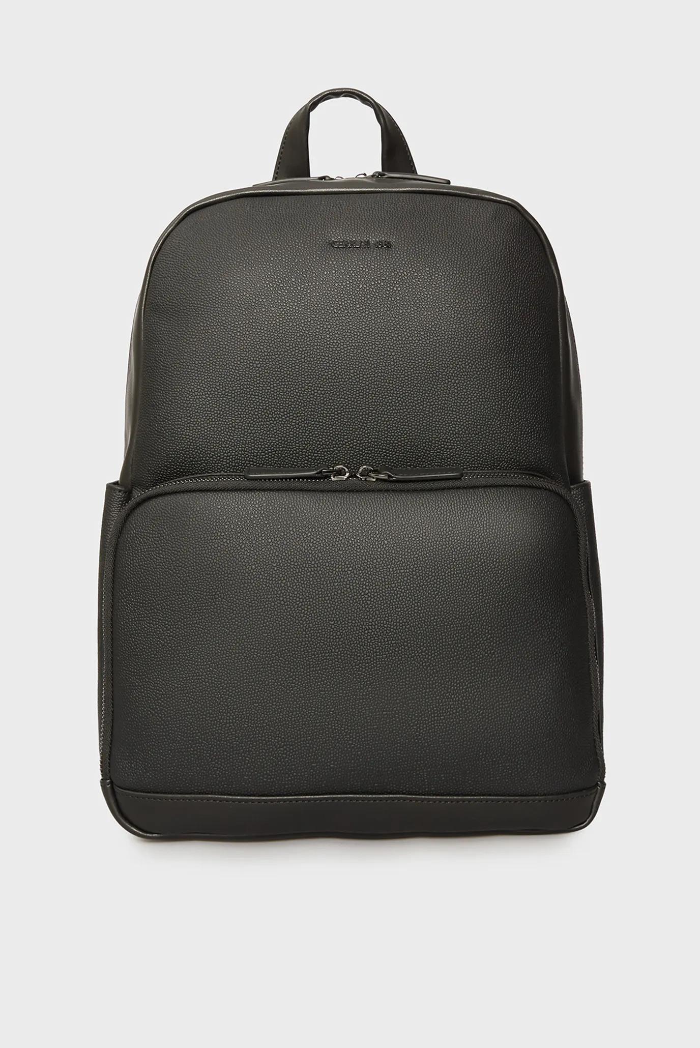 Мужской черный кожаный рюкзак JEREMY 1