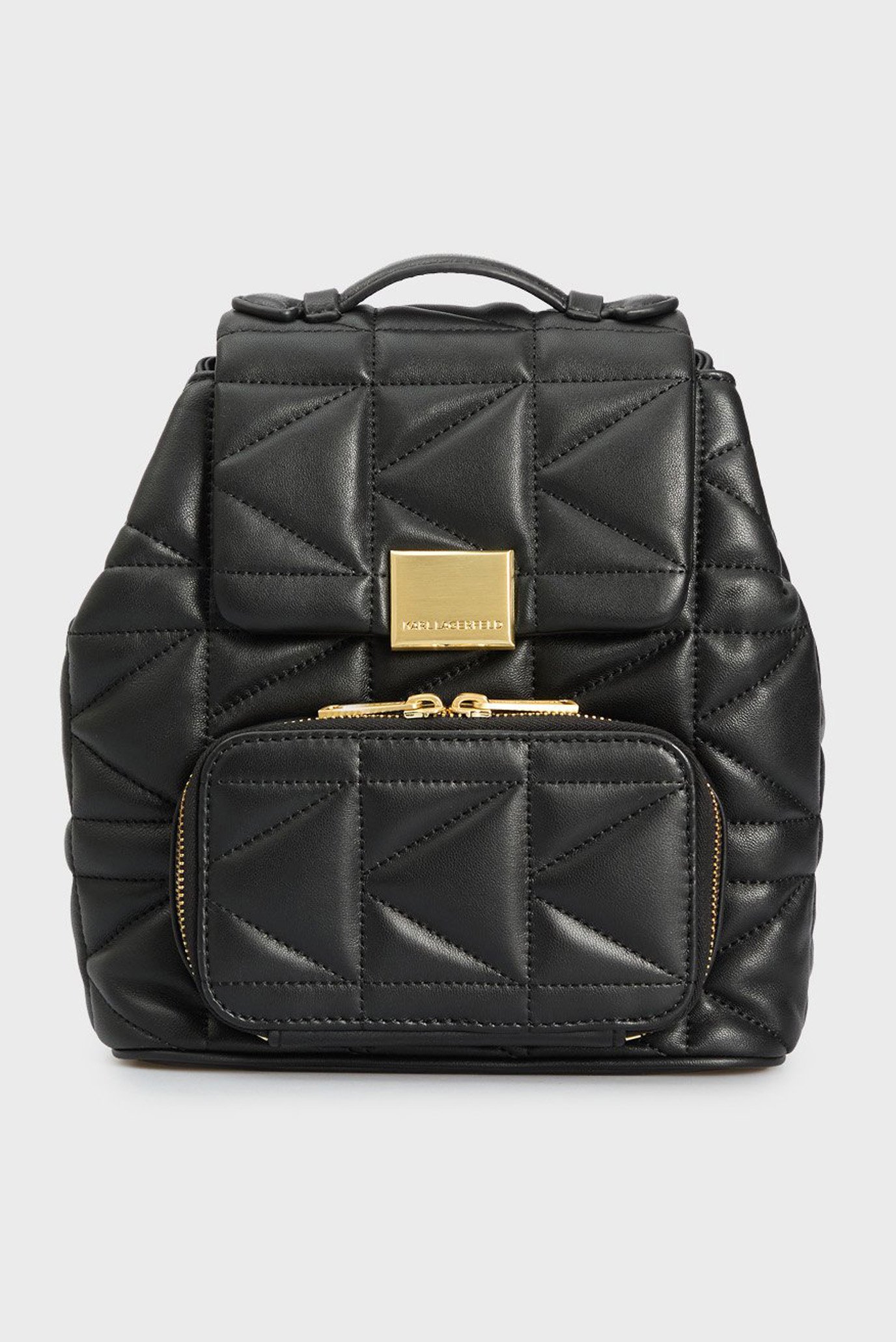 Женский черный кожаный рюкзак Черный ONESIZE Karl Lagerfeld 246W3090 Женский черный кожаный рюкзак Черный ONESIZE Karl Lagerfeld 246W3090