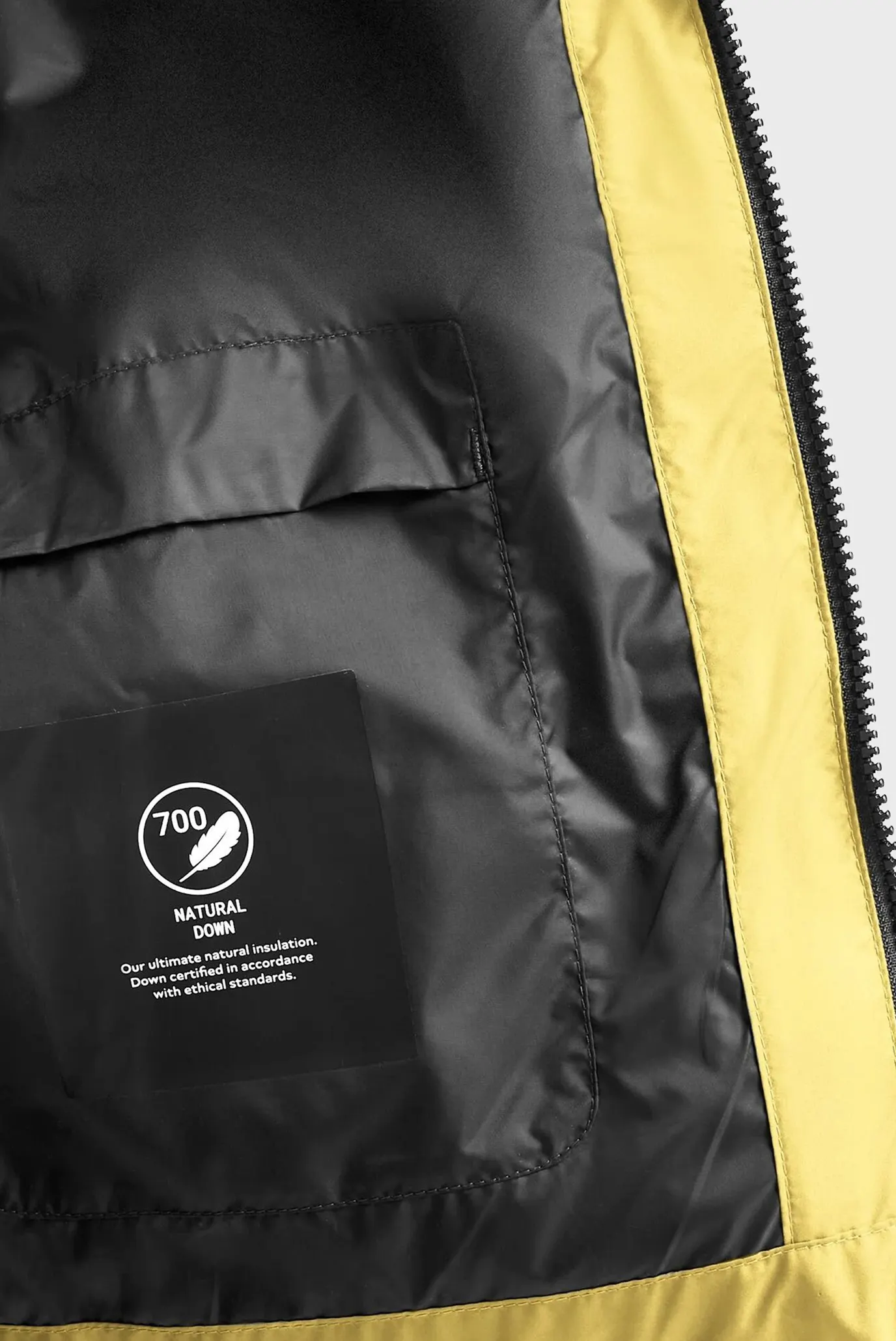 Женский желтый пуховик 5