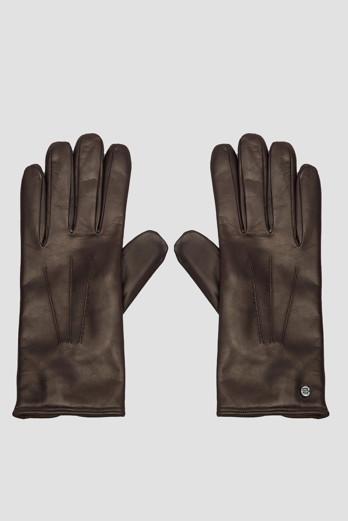 Чоловічі коричневі шкіряні рукавички 1