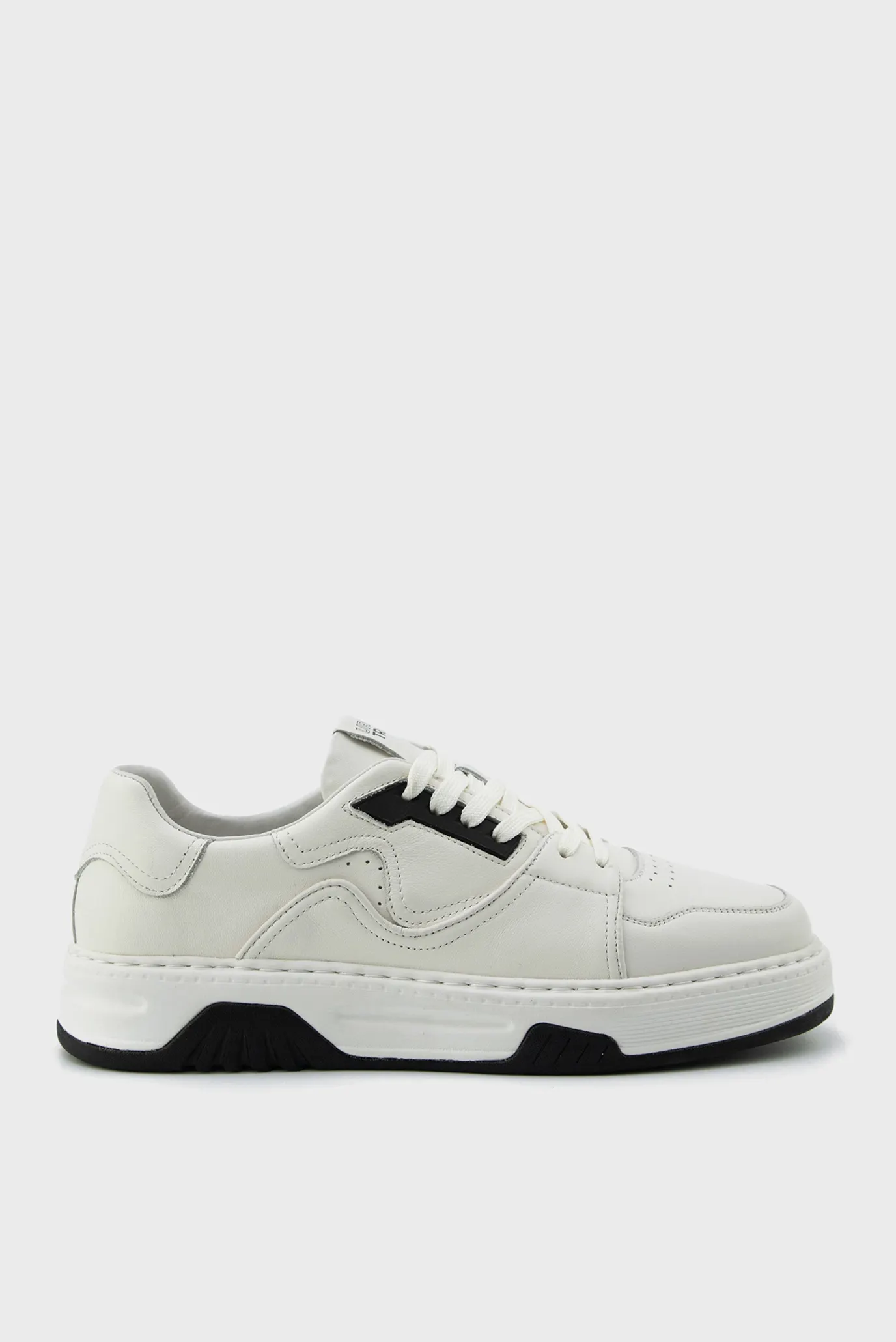 Мужские белые кожаные сникерсы 1