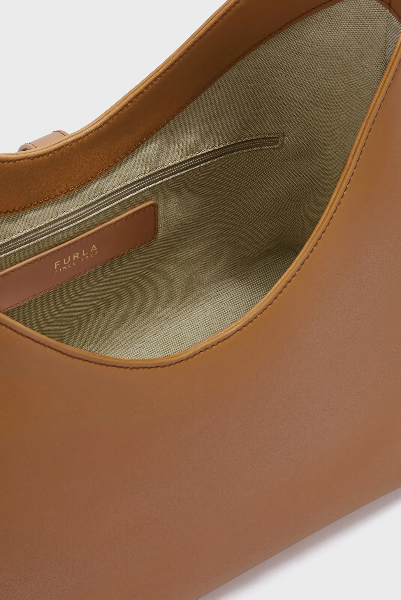 Женская рыжая кожаная сумка 4