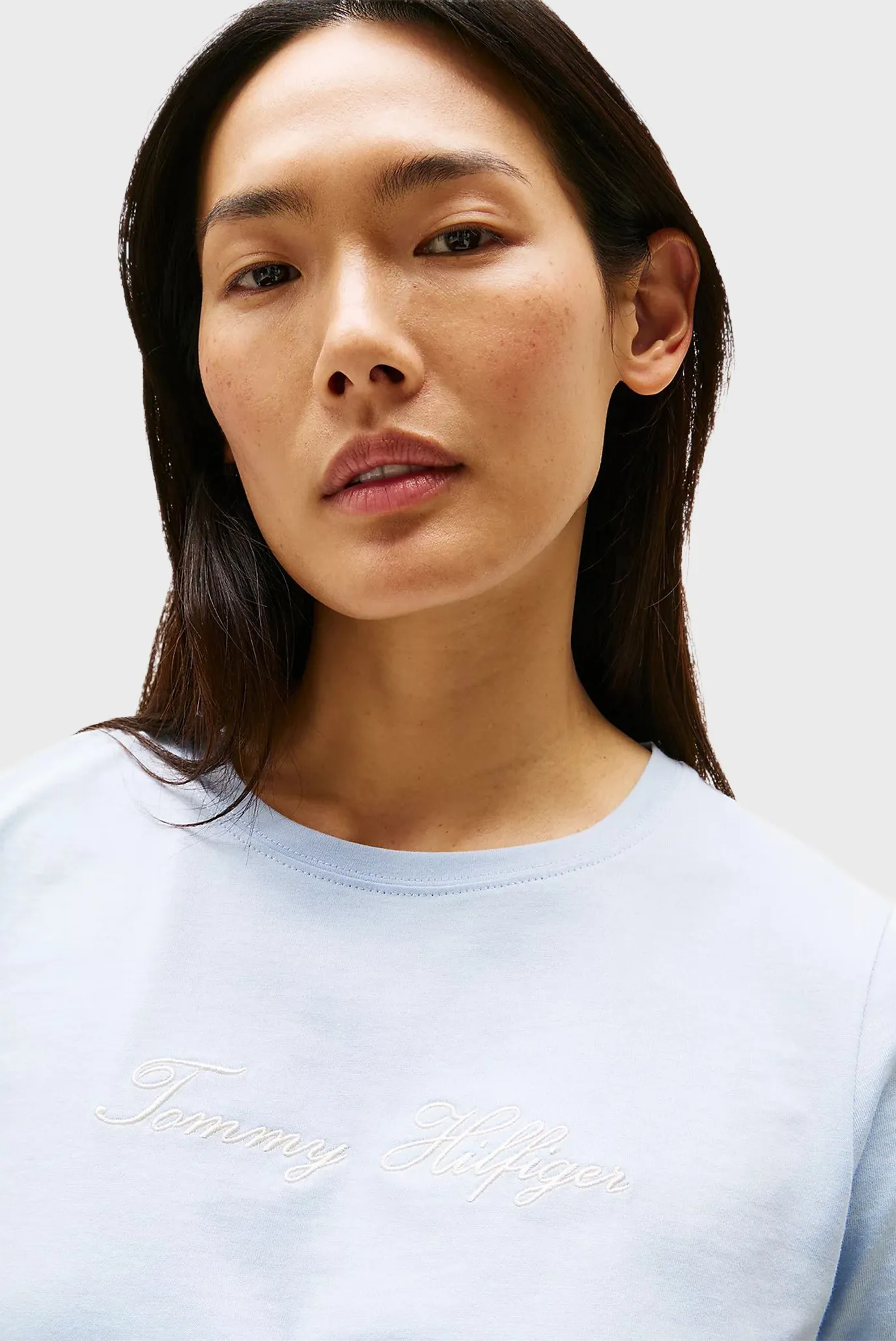 Жіноча блакитна футболка SCRIPT REG 4