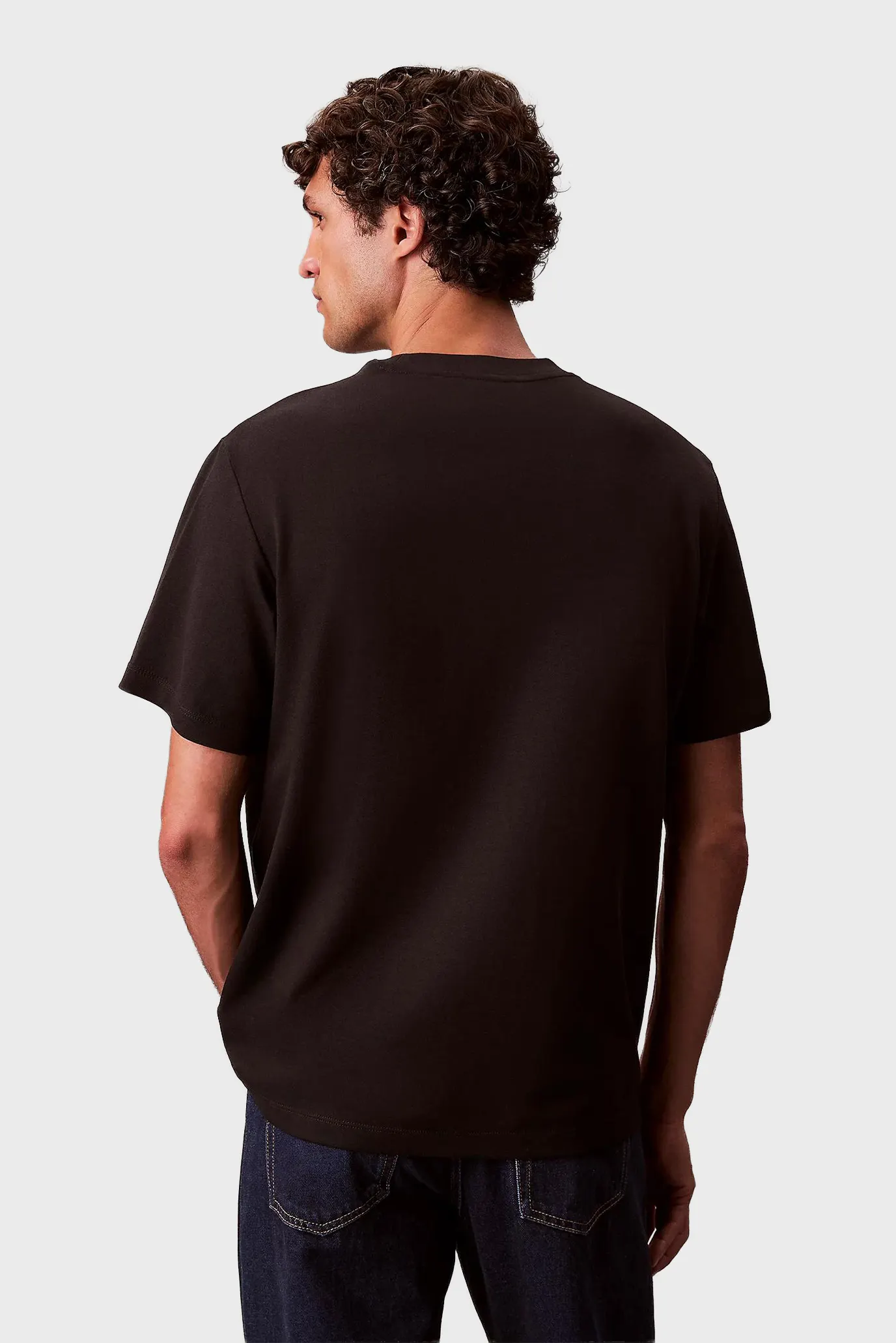 Мужская черная футболка PIQUE NANO 3